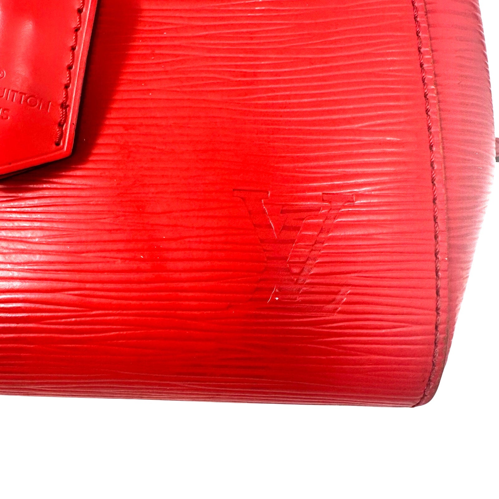 Louis Vuitton LV Marly BB Epi Leather Shoulder Bag Coquelicot Red Crossbody