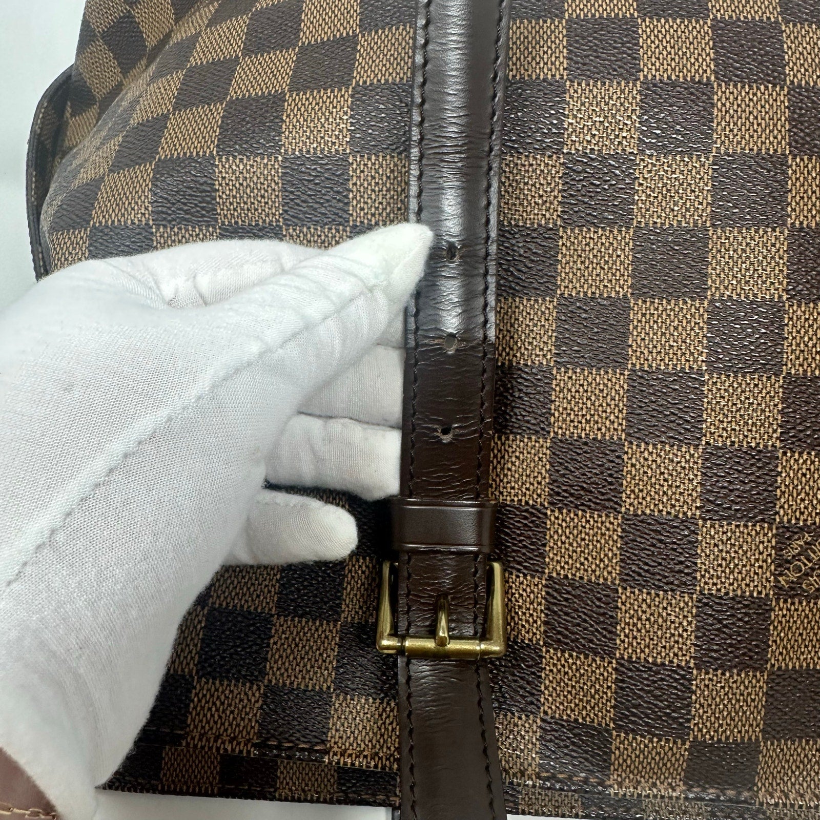 Louis Vuitton LV Tote Bag Chelsea Ebene Brown Damier