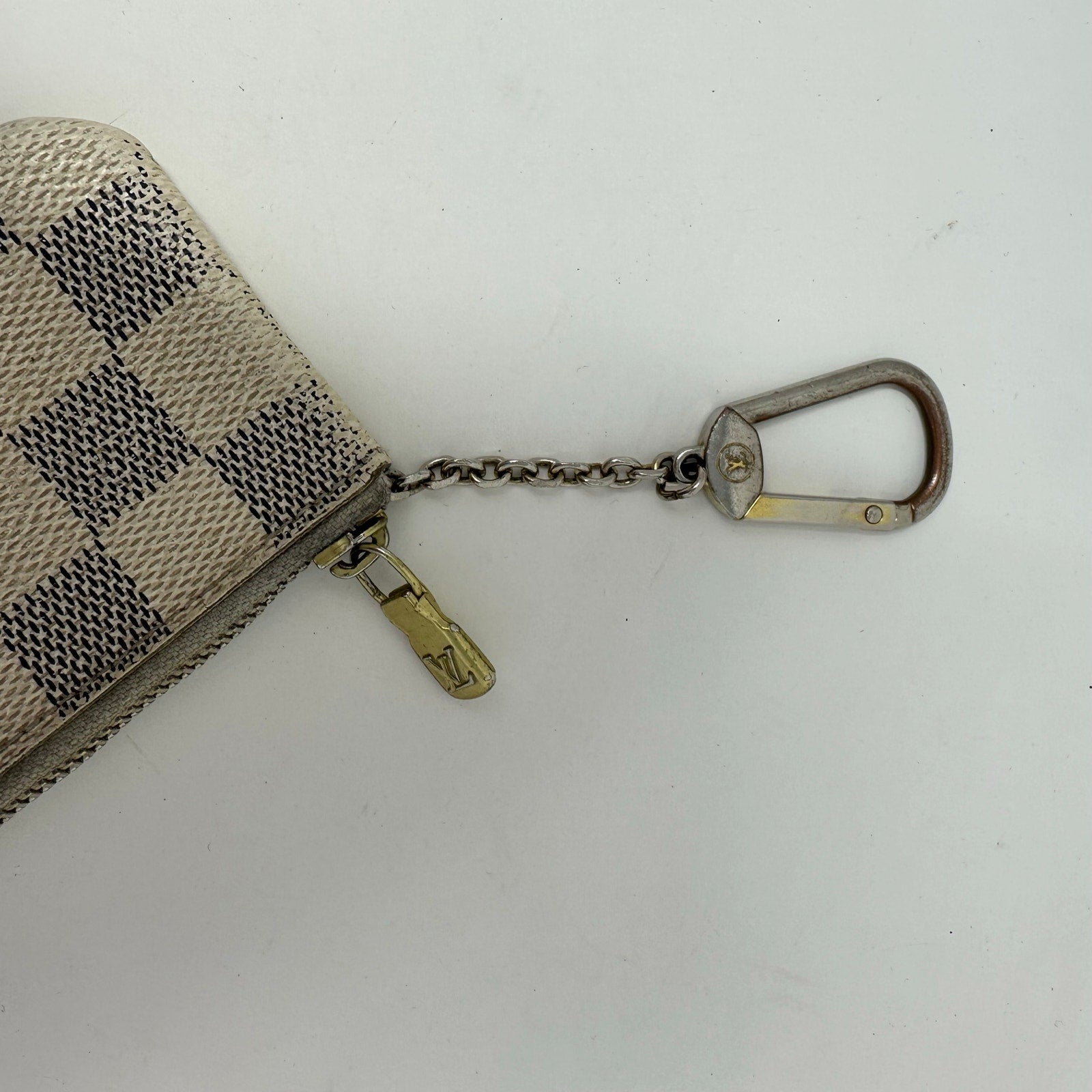 Louis Vuitton LV Damier Azure Coin Cles Pouch Keychain