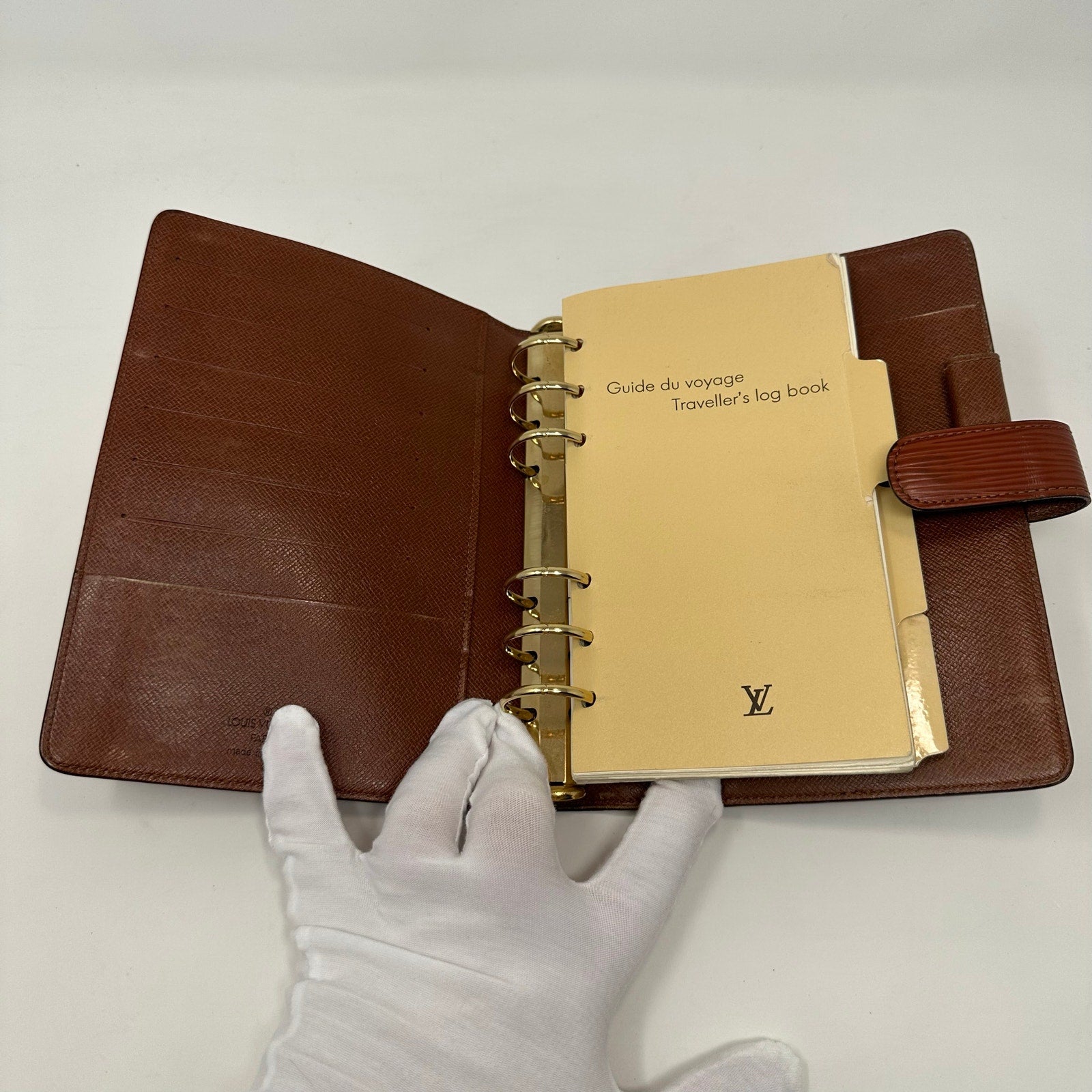Louis Vuitton LV Epi MM Agenda Cover Brown