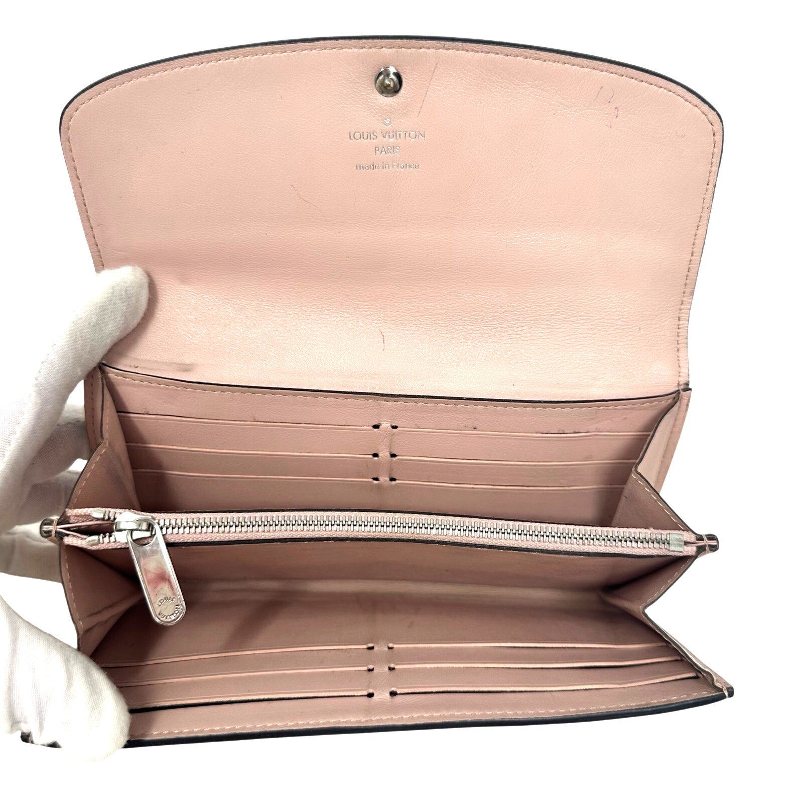 Louis Vuitton LV Mahina Iris Long Wallet Magnolia Pink