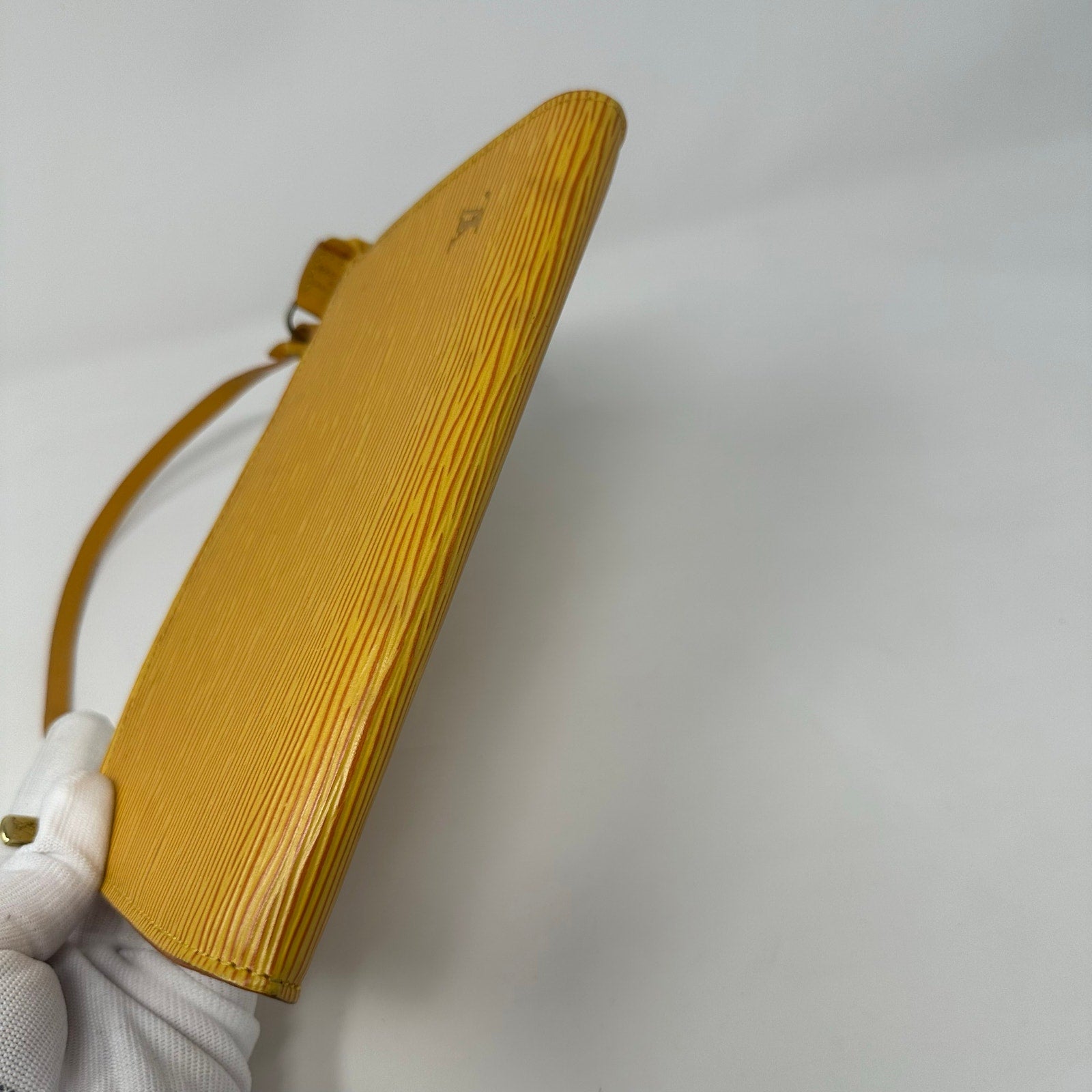 Louis Vuitton LV Yellow Epi Leather Pochette Accessoires Pouch