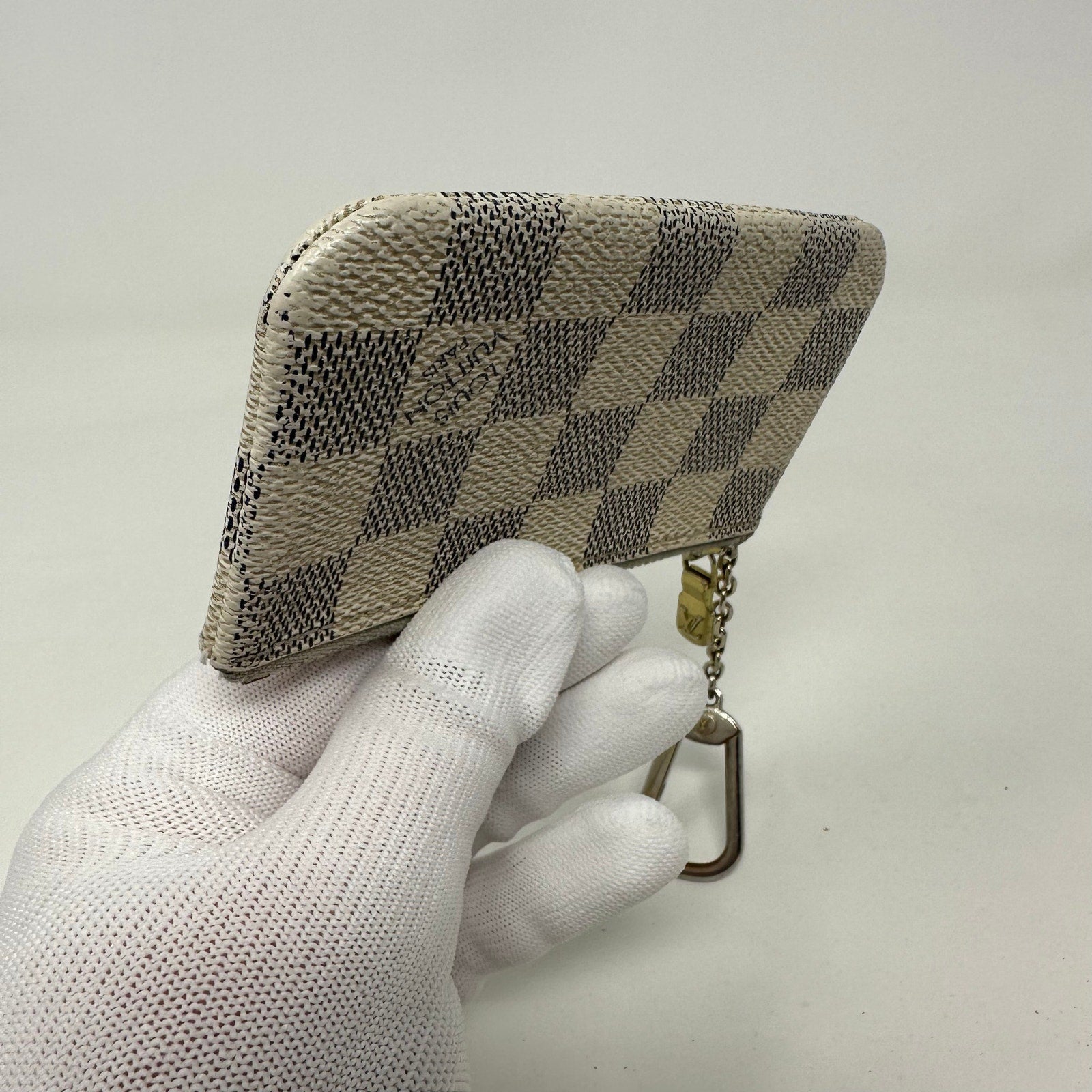Louis Vuitton LV Damier Azure Coin Cles Pouch Keychain