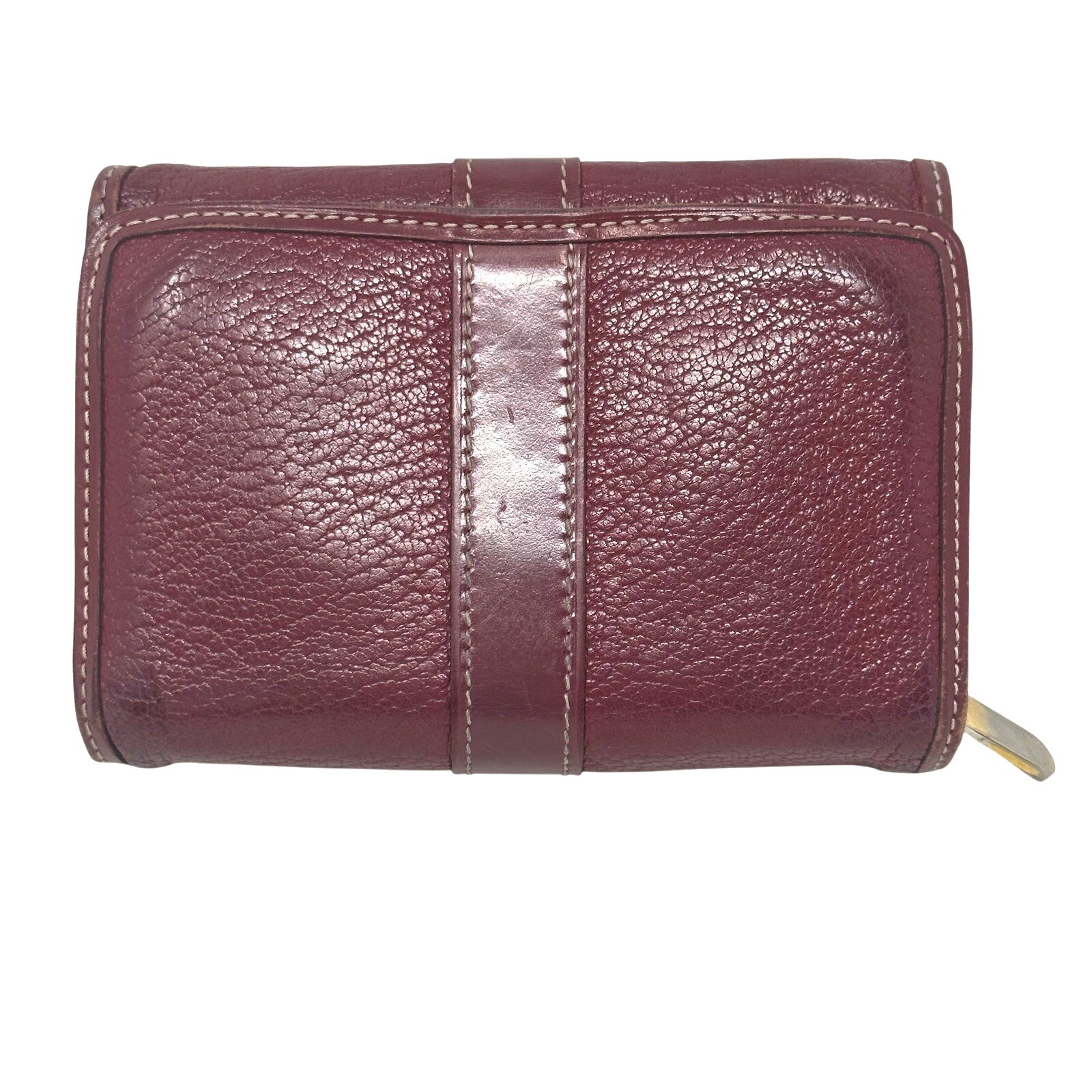 Louis Vuitton LV Suhali Portefeiulle Compact Tri-fold Wallet Red Burgundy