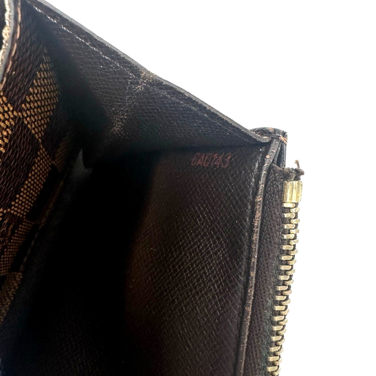 Louis Vuitton LV Damier Ebene Emilie Long Wallet