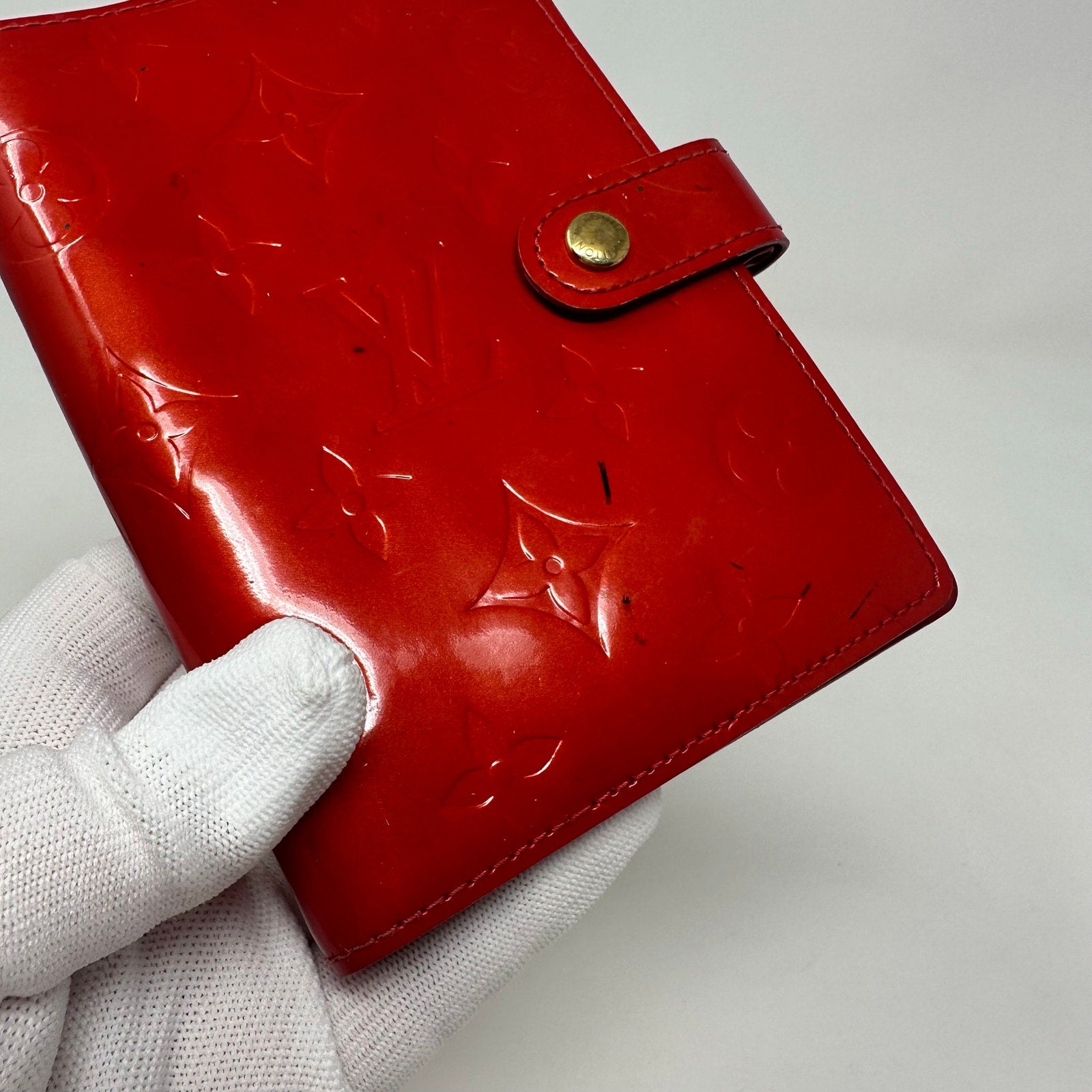 Louis Vuitton LV Agenda PM Cover Vernis Red