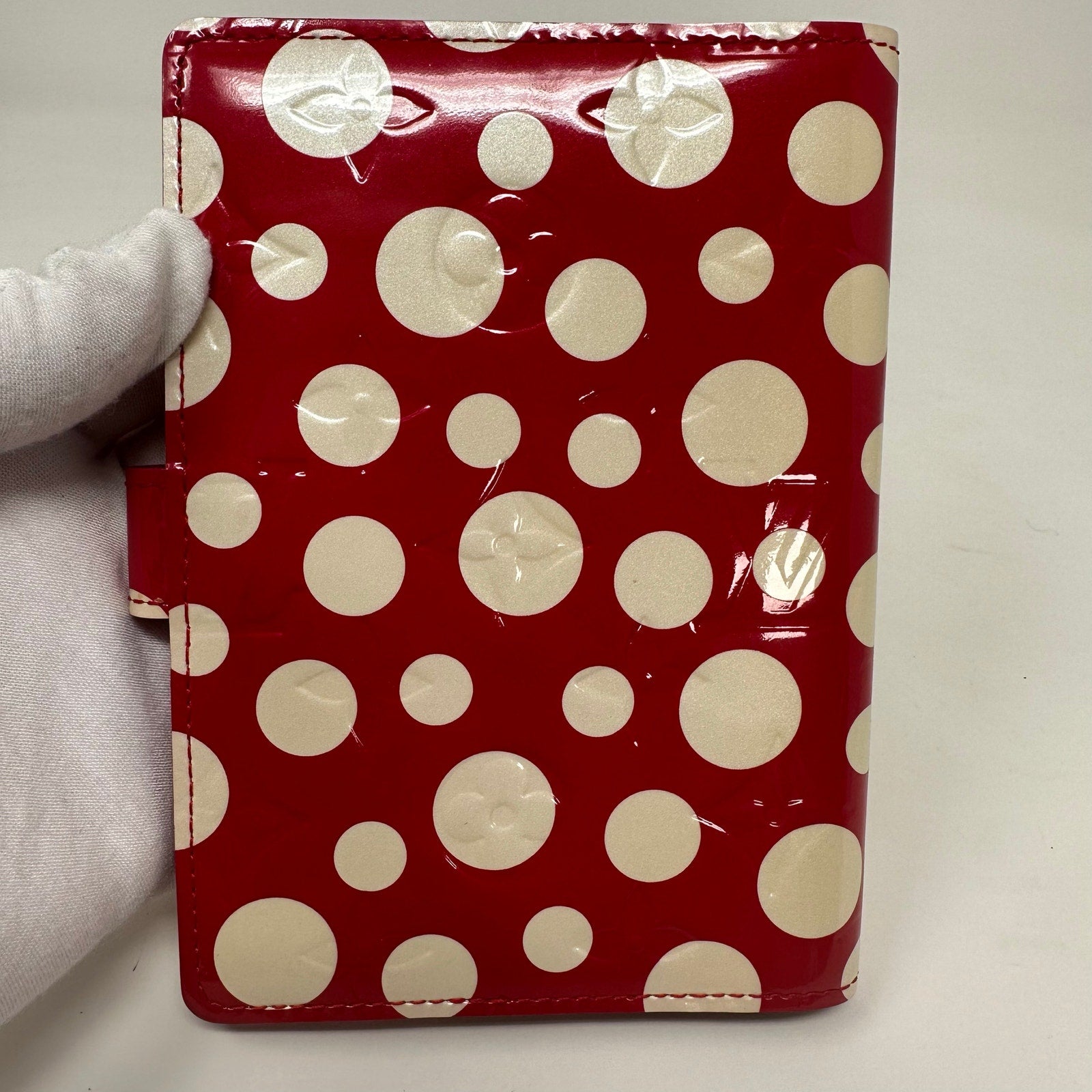 Louis Vuitton LV Yayoi Kusama Limited Edition Agenda PM Red White Dot Vernis