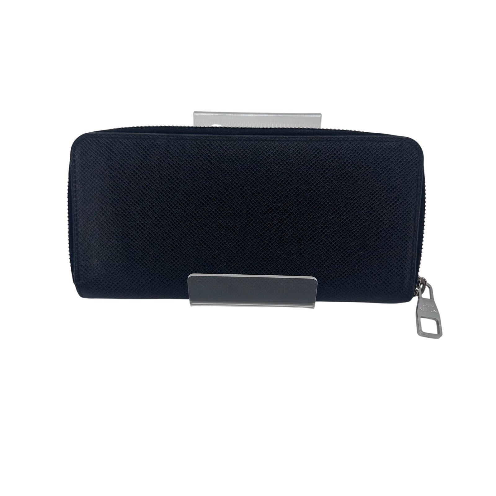 Louis Vuitton LV Taiga Leather Zippy Zip Around Wallet black