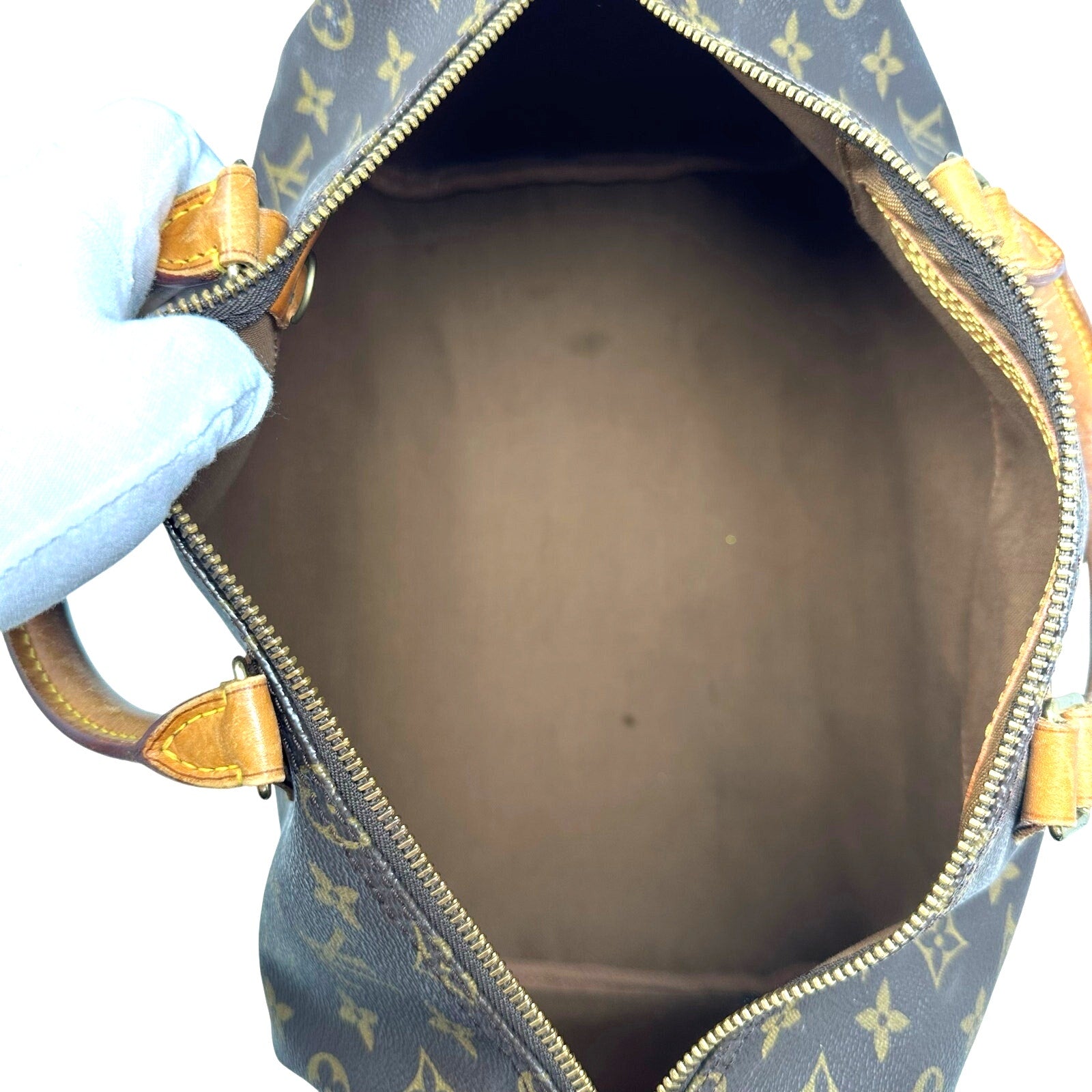 Louis Vuitton LV Monogram Speedy 35 Boston Bag