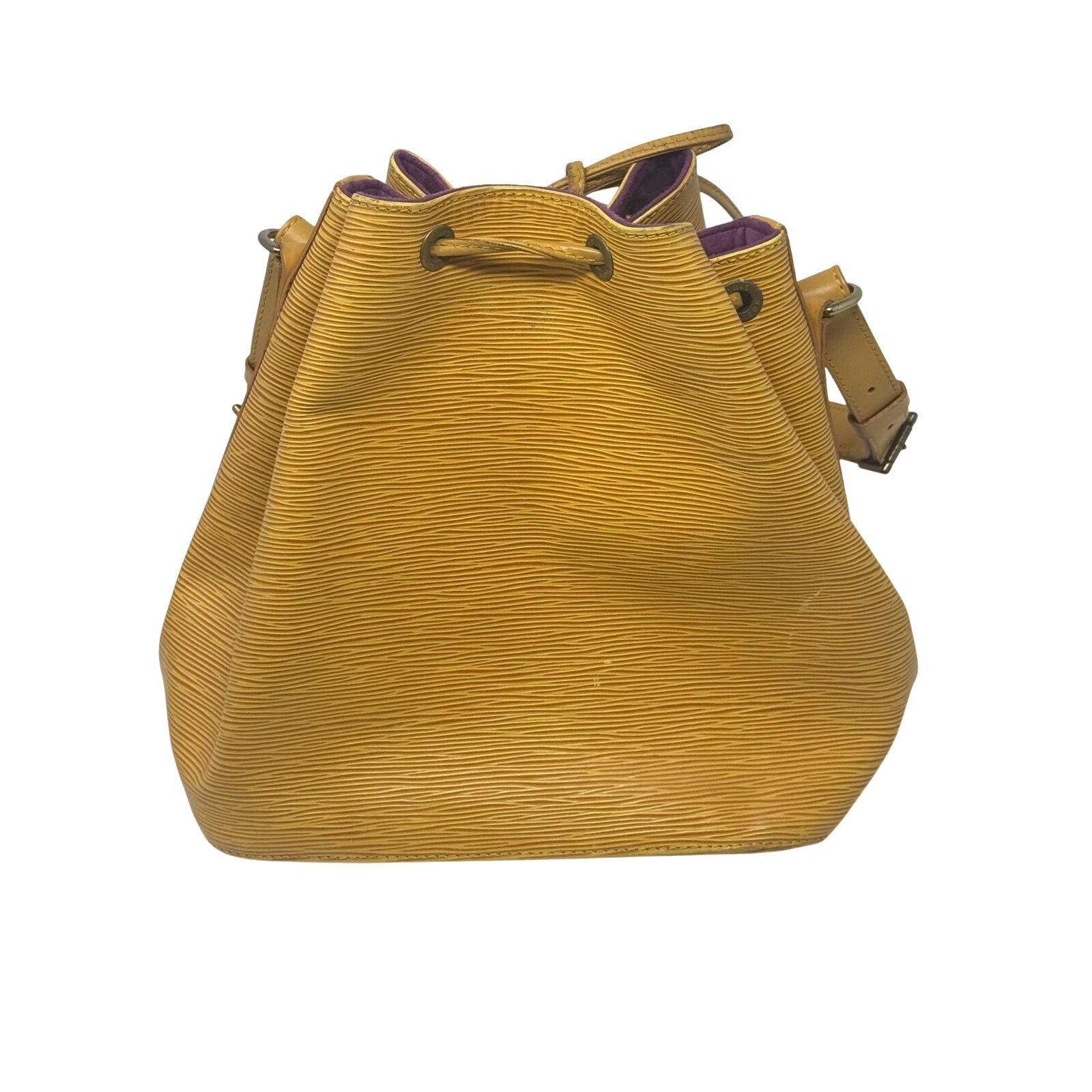 Louis Vuitton LV Petit Noe Epi Yellow Bag Drawstring Bucket Shoulder Bag