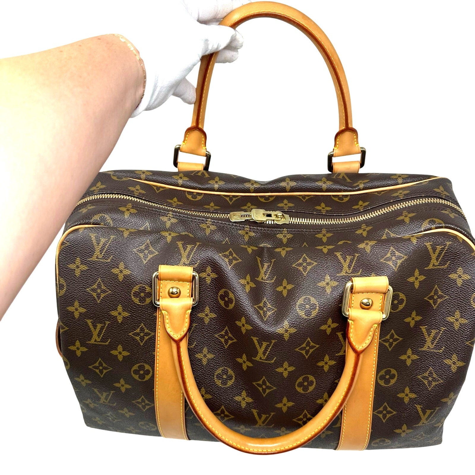 Louis Vuitton LV Monogram Carryall Satchel Duffle Bag