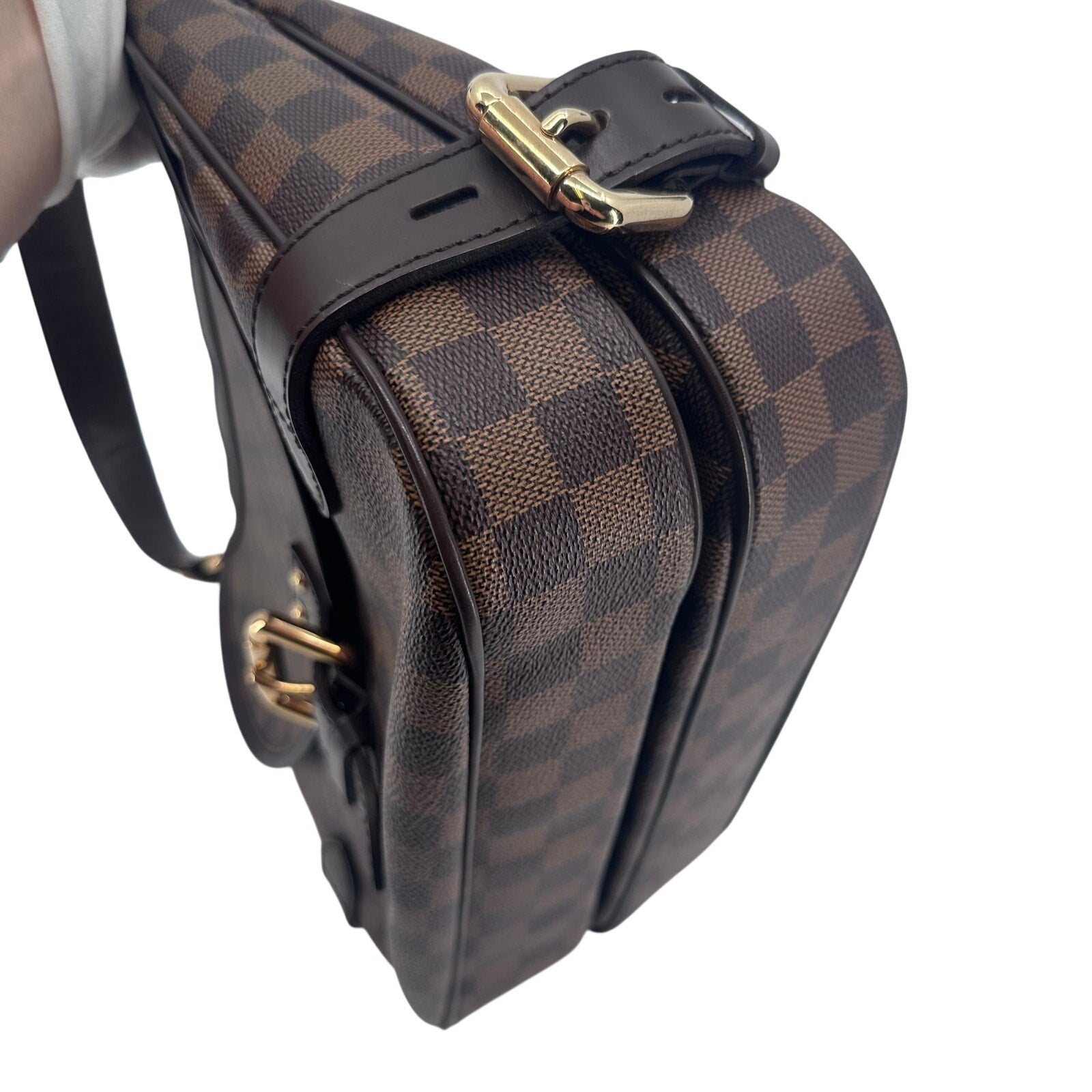 Louis Vuitton LV Damier Ebene Highbury Shoulder Bag