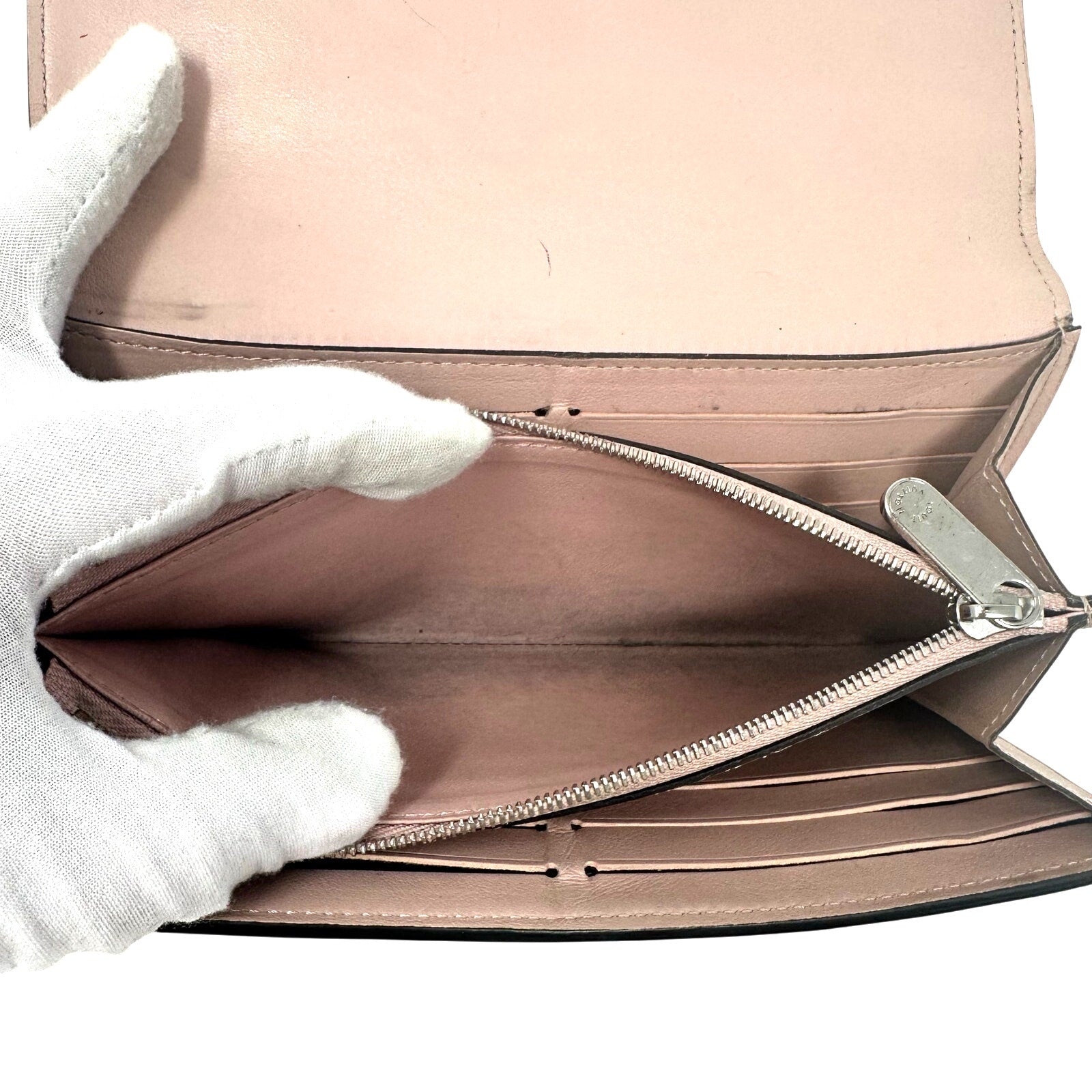 Louis Vuitton LV Mahina Iris Long Wallet Magnolia Pink