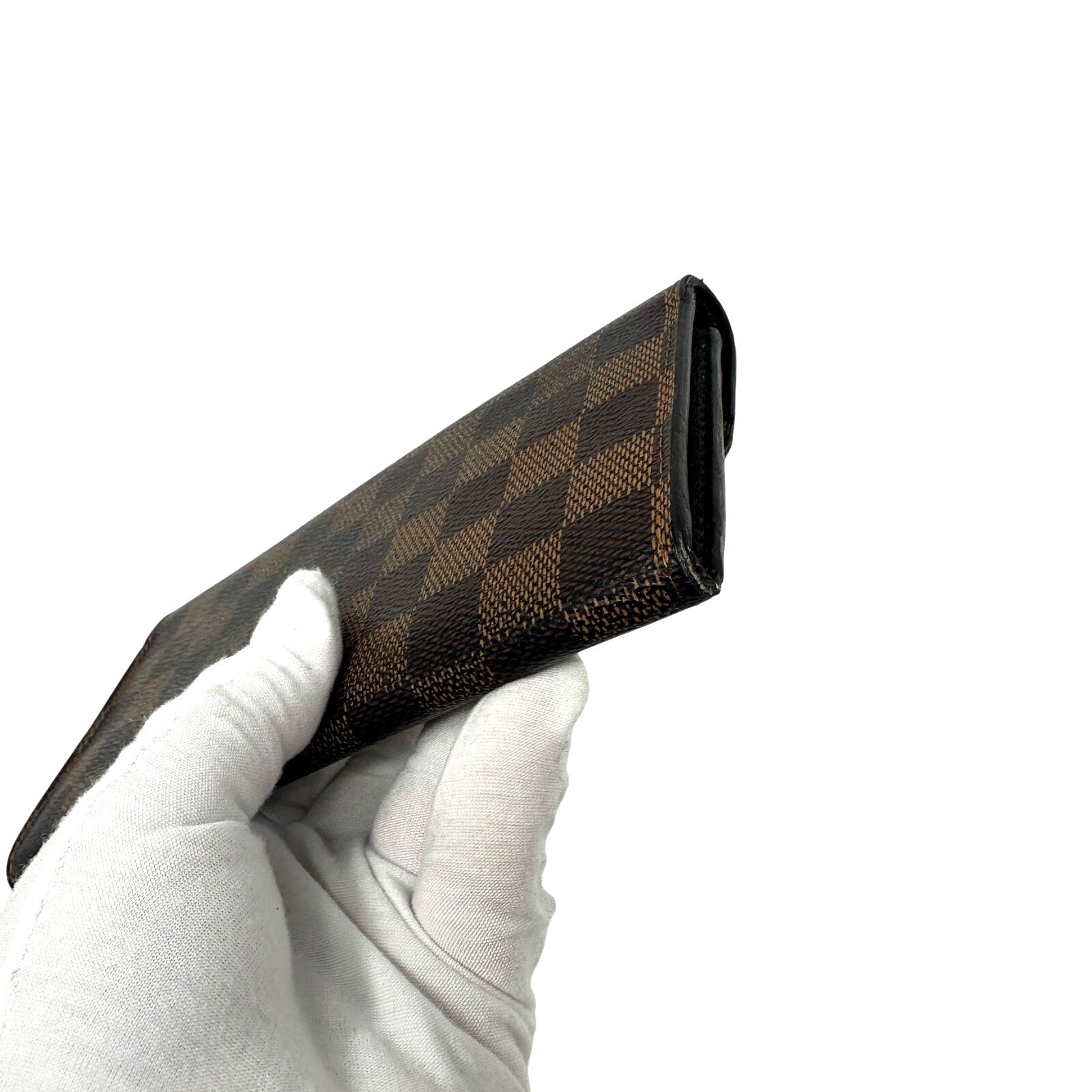 Louis Vuitton LV Damier Ebene Emilie Long Wallet