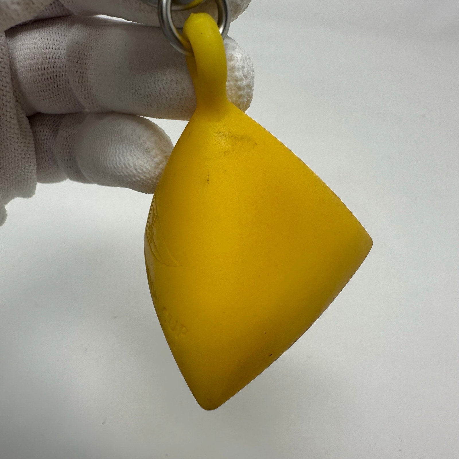 Louis Vuitton LV Cup Buoy Sail Rubber Bag Key Holder Charm Chain Yellow