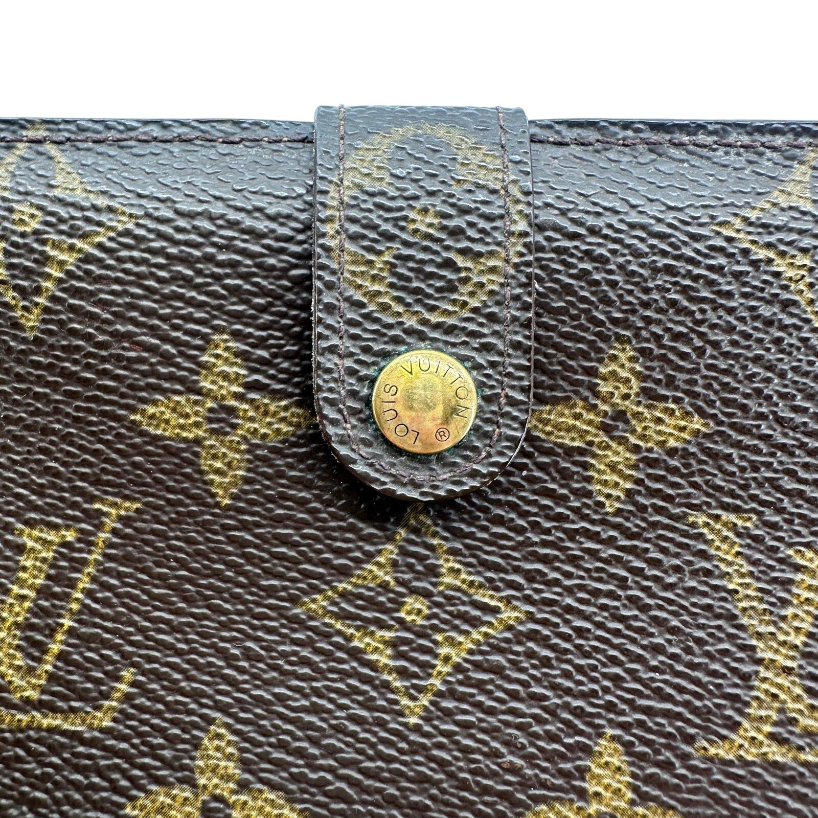 Louis Vuitton LV Monogram Kisslock Long Wallet