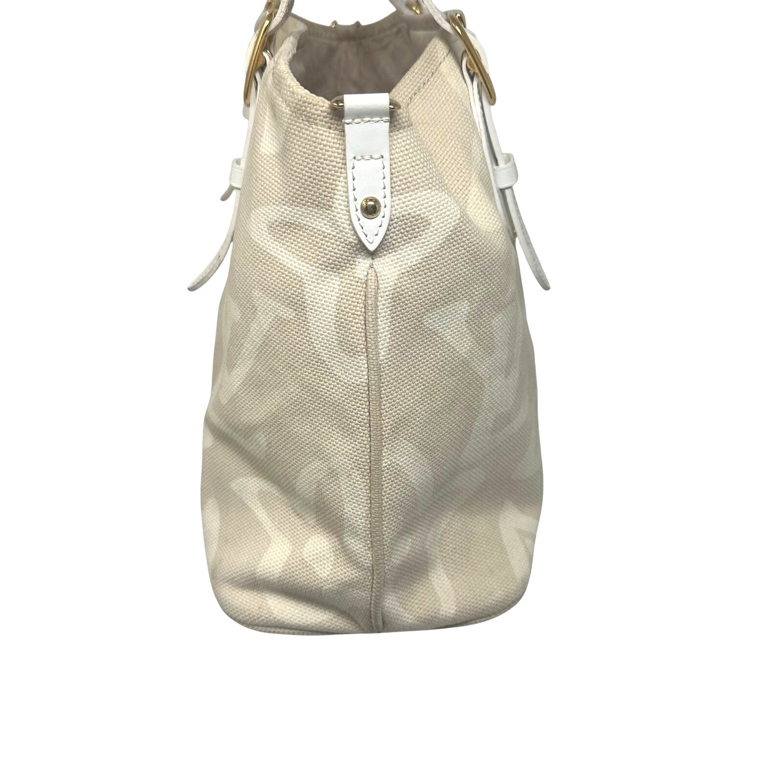 Louis Vuitton LV Tahitienne Cabas PM Tote Shoulder Bag Neutrals Beige Canvas