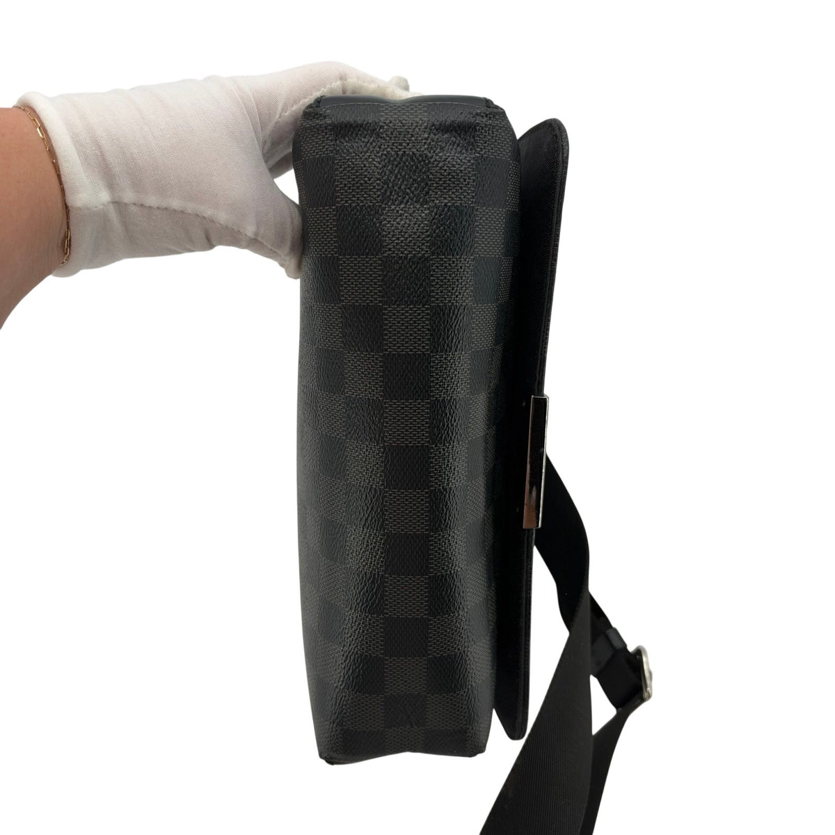 Louis Vuitton LV Damier Graphite District PM Messenger Crossbody Bag