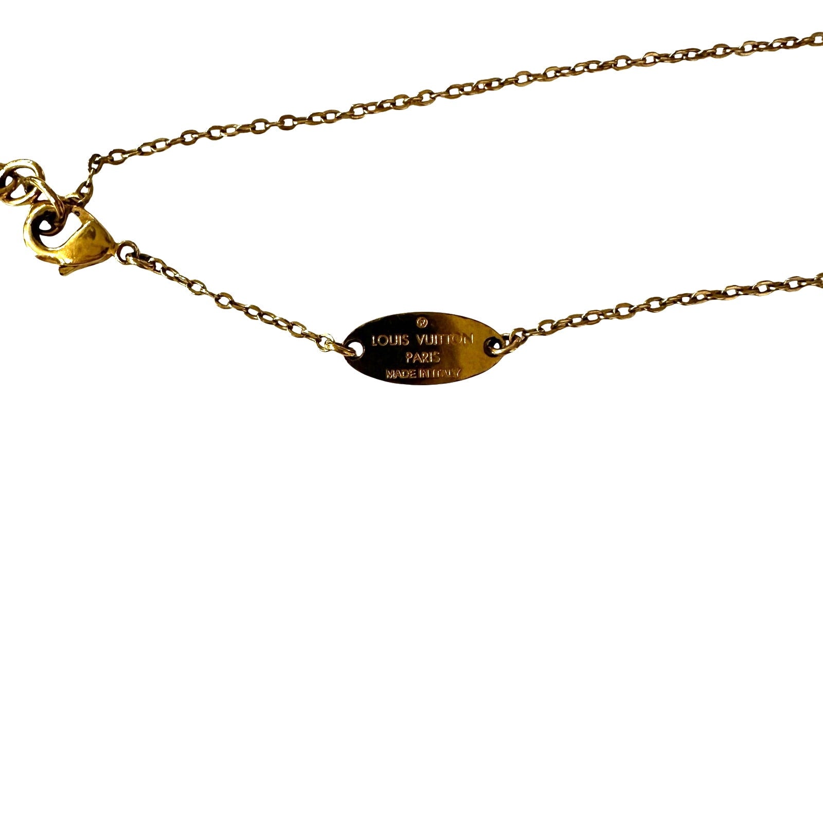 Louis Vuitton LV Mixed Metals Nannogram Pendant Necklace