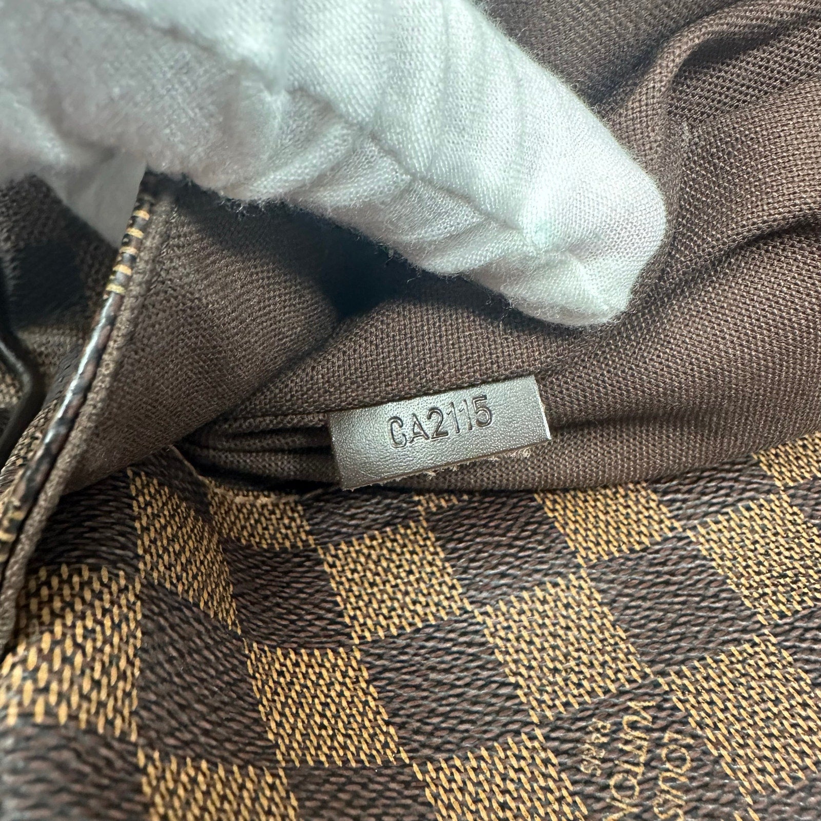 Louis Vuitton LV Damier Ebene District MM Crossbody Messenger Bag