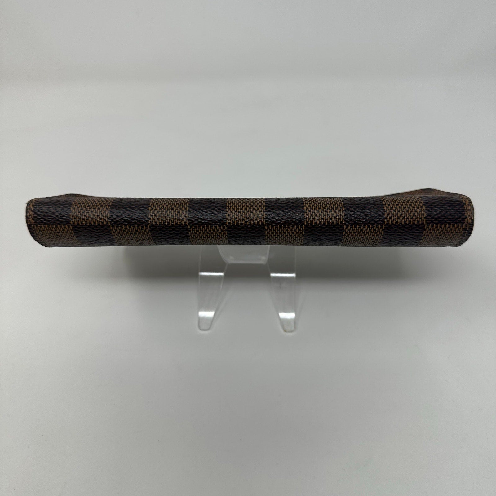 Louis Vuitton LV Damier Ebene Emilie Wallet Red