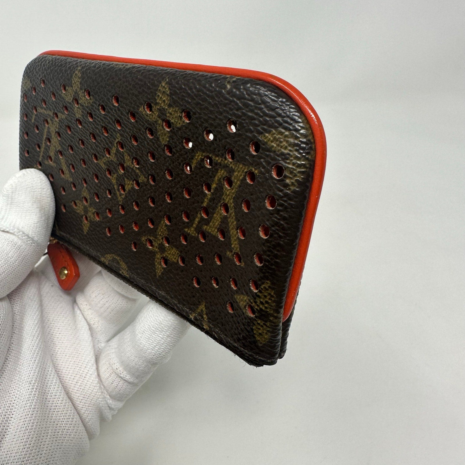 Louis Vuitton LV Monogram Perfo Pochette Cles Wallet Coin Pouch