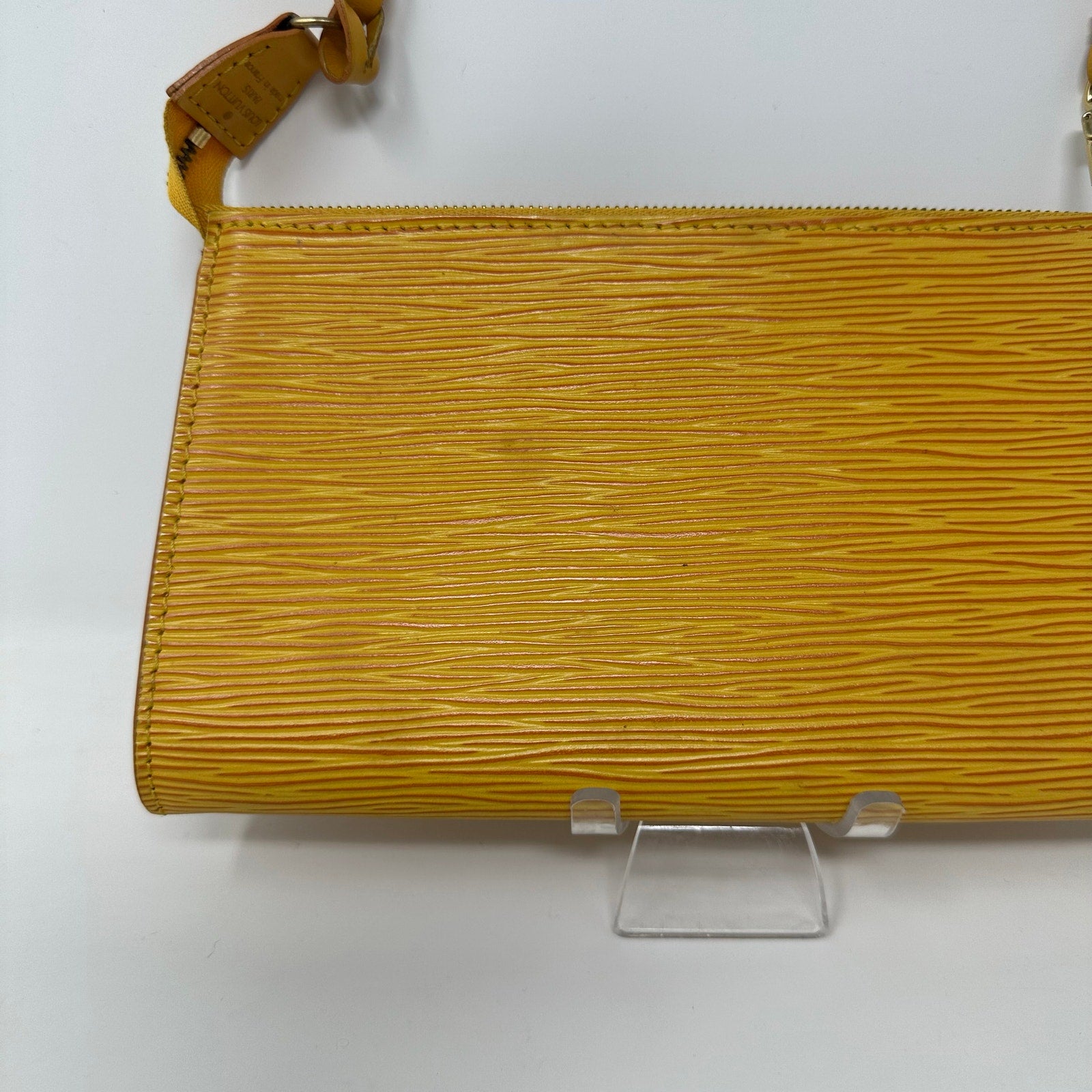 Louis Vuitton LV Yellow Epi Leather Pochette Accessoires Pouch
