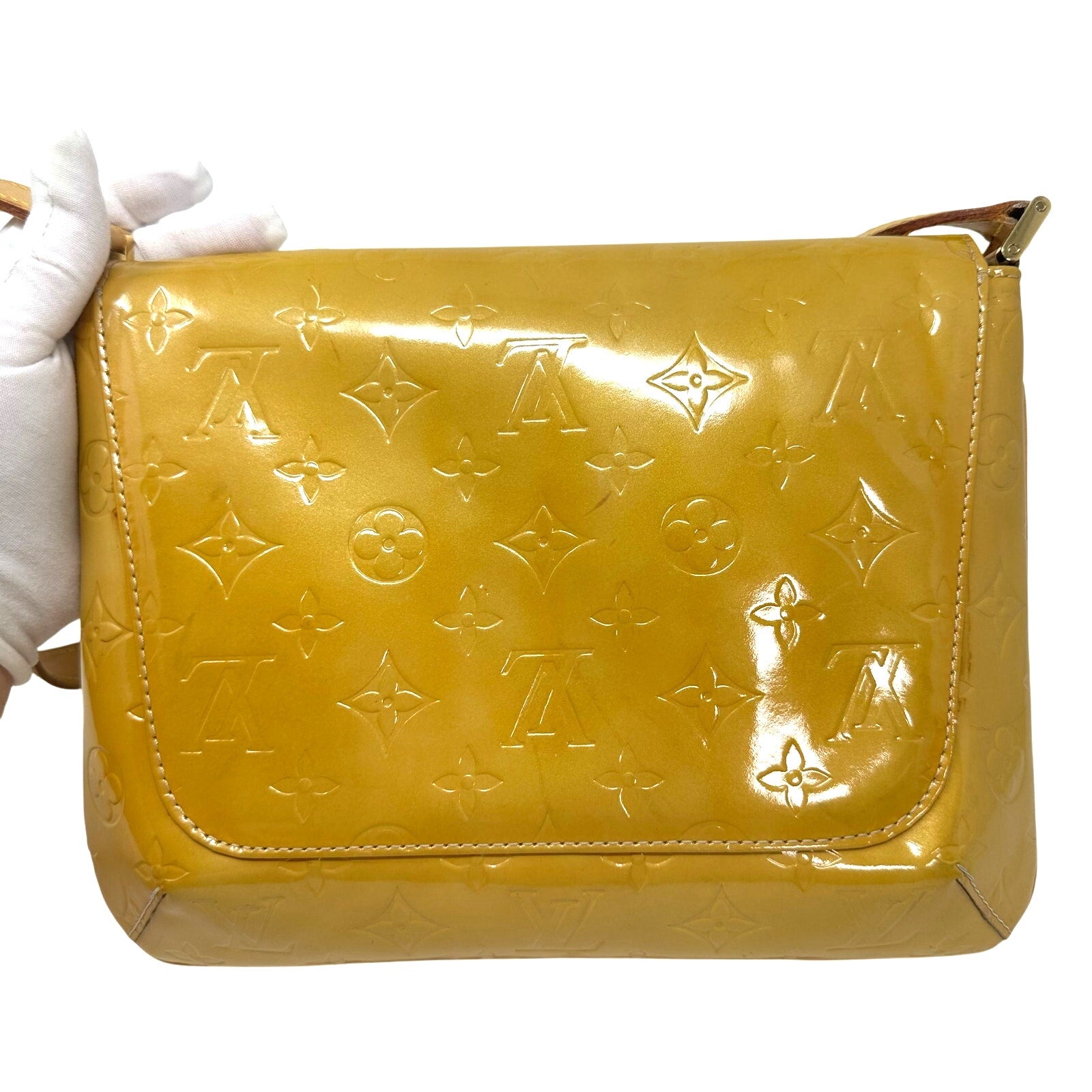 Louis Vuitton LV Vernis Yellow Thompson Street Shoulder Bag