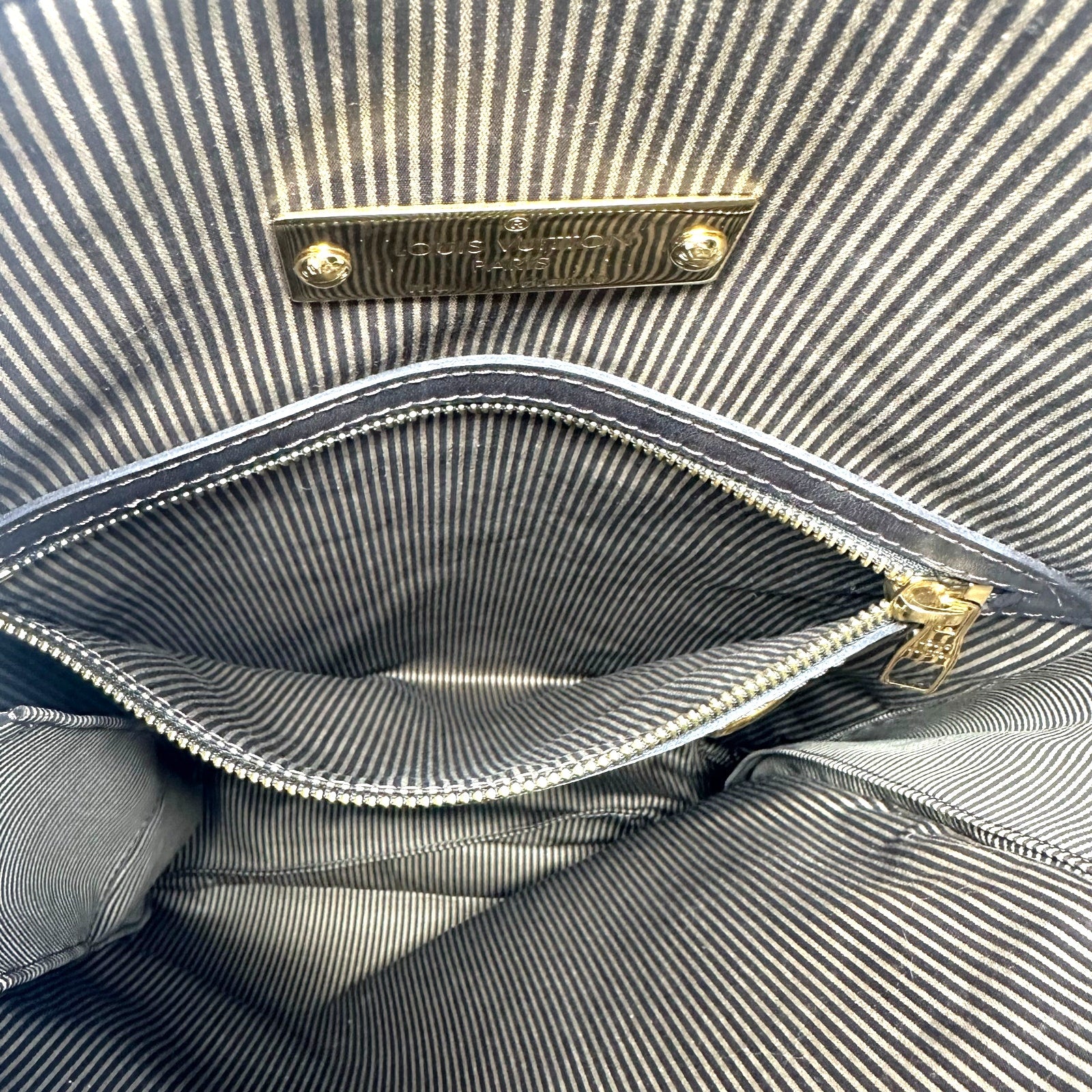Louis Vuitton LV Monogram Bequia Porte Documents Vertical Bag