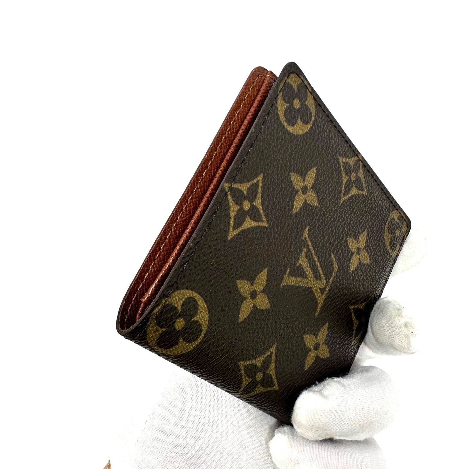 Louis Vuitton LV Monogram Slim Profile Bifold Wallet Card Holder