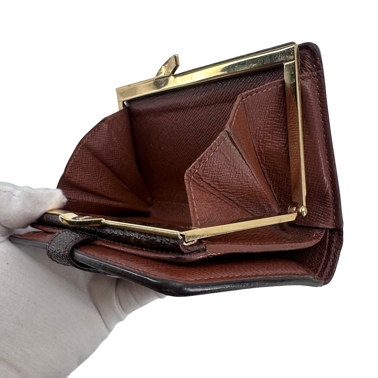 Louis Vuitton LV Monogram Kisslock Wallet