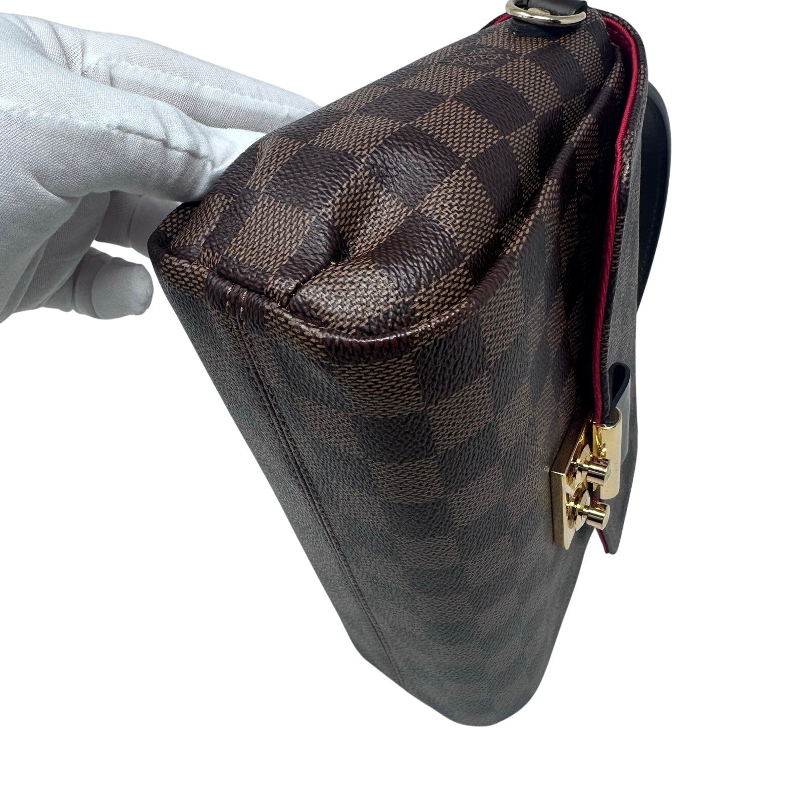 Louis Vuitton LV Damier Ebene Croisette Crossbody Bag Full Inclusion