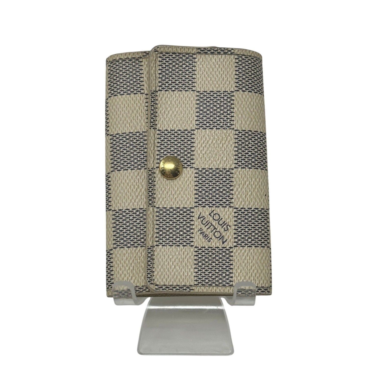 Louis Vuitton LV Damier Azur 6 Key Cles Holder