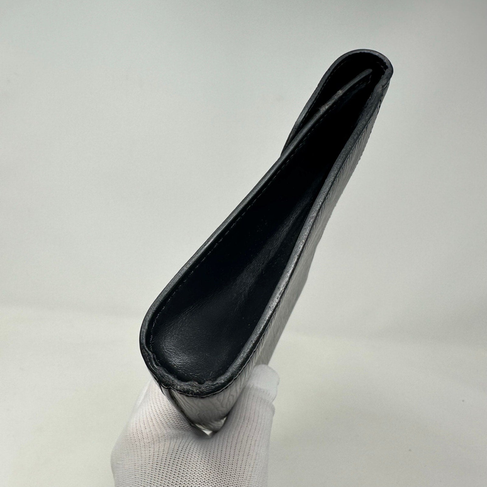 Louis Vuitton LV Art Deco Epi Leather Black Clutch Bag