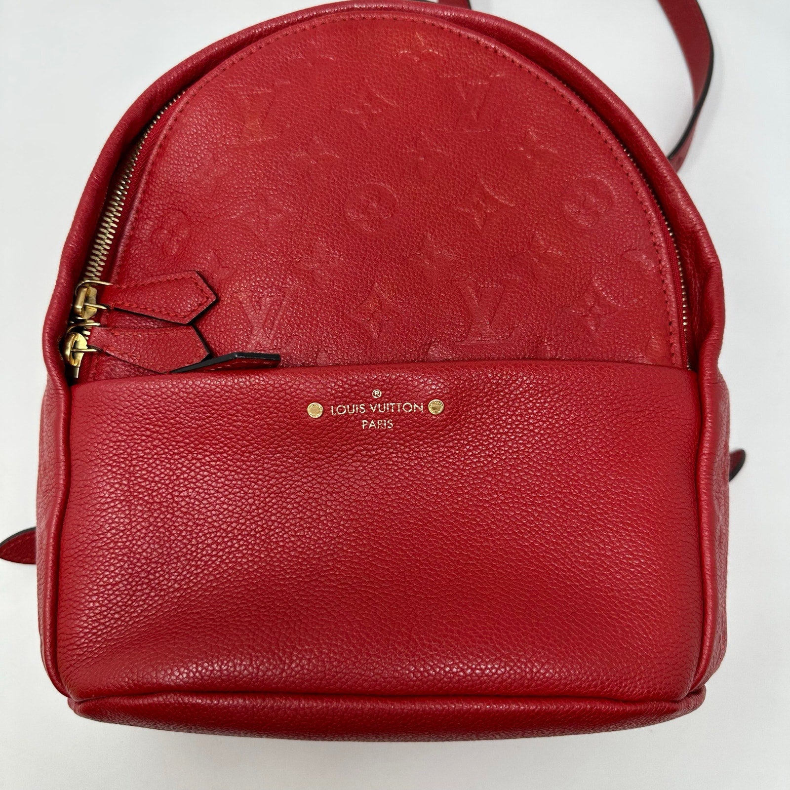 Louis Vuitton LV Empriente Leather Sorbonne Backpack MM Cerise Cherry Red Mini Backpack Bag