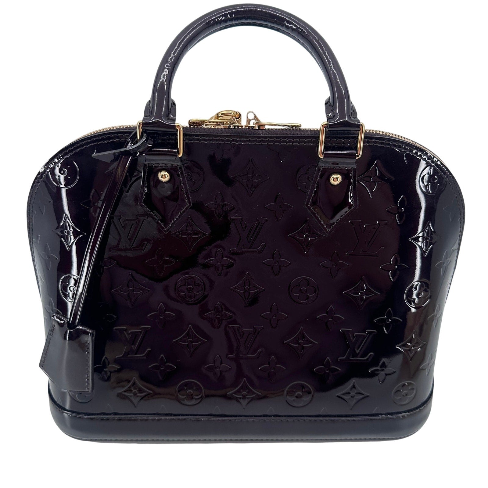 Louis Vuitton LV Monogram Vernis Alma PM Amarante Full Set