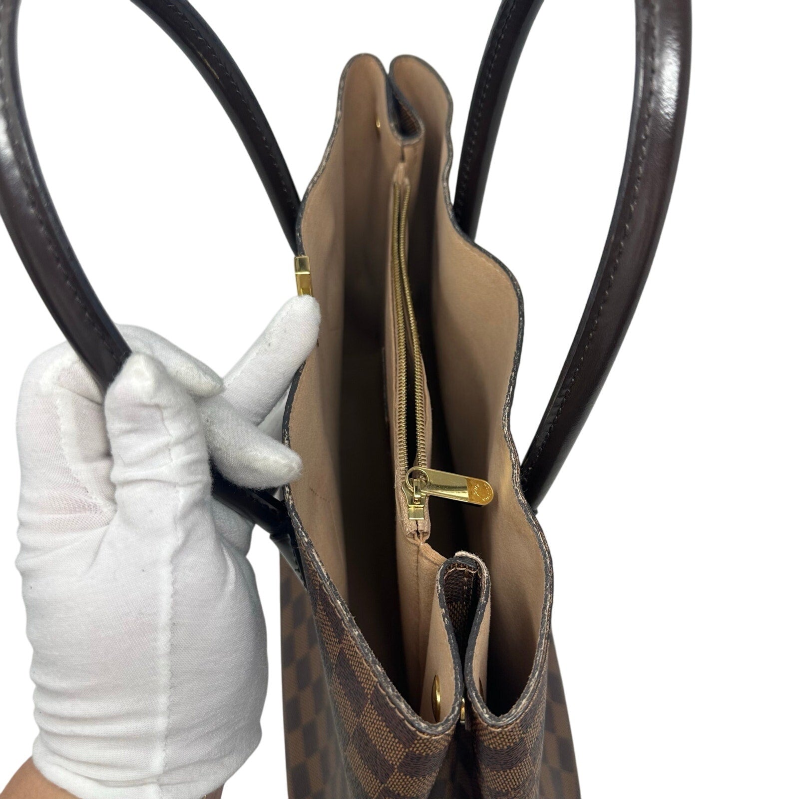 Louis Vuitton LV Damier Ebene Kensington handbag Purse