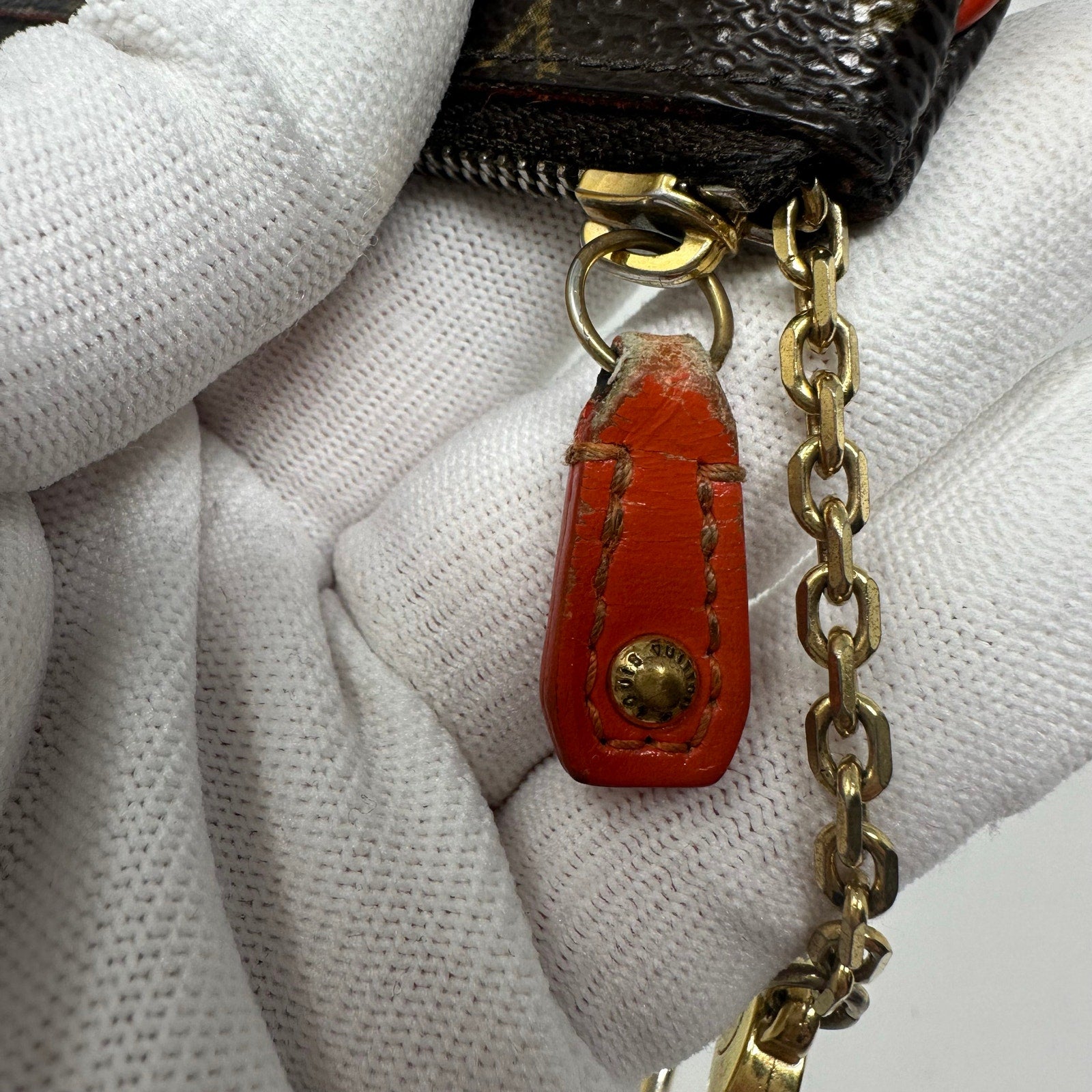 Louis Vuitton LV Monogram Perfo Pochette Cles Wallet Coin Pouch