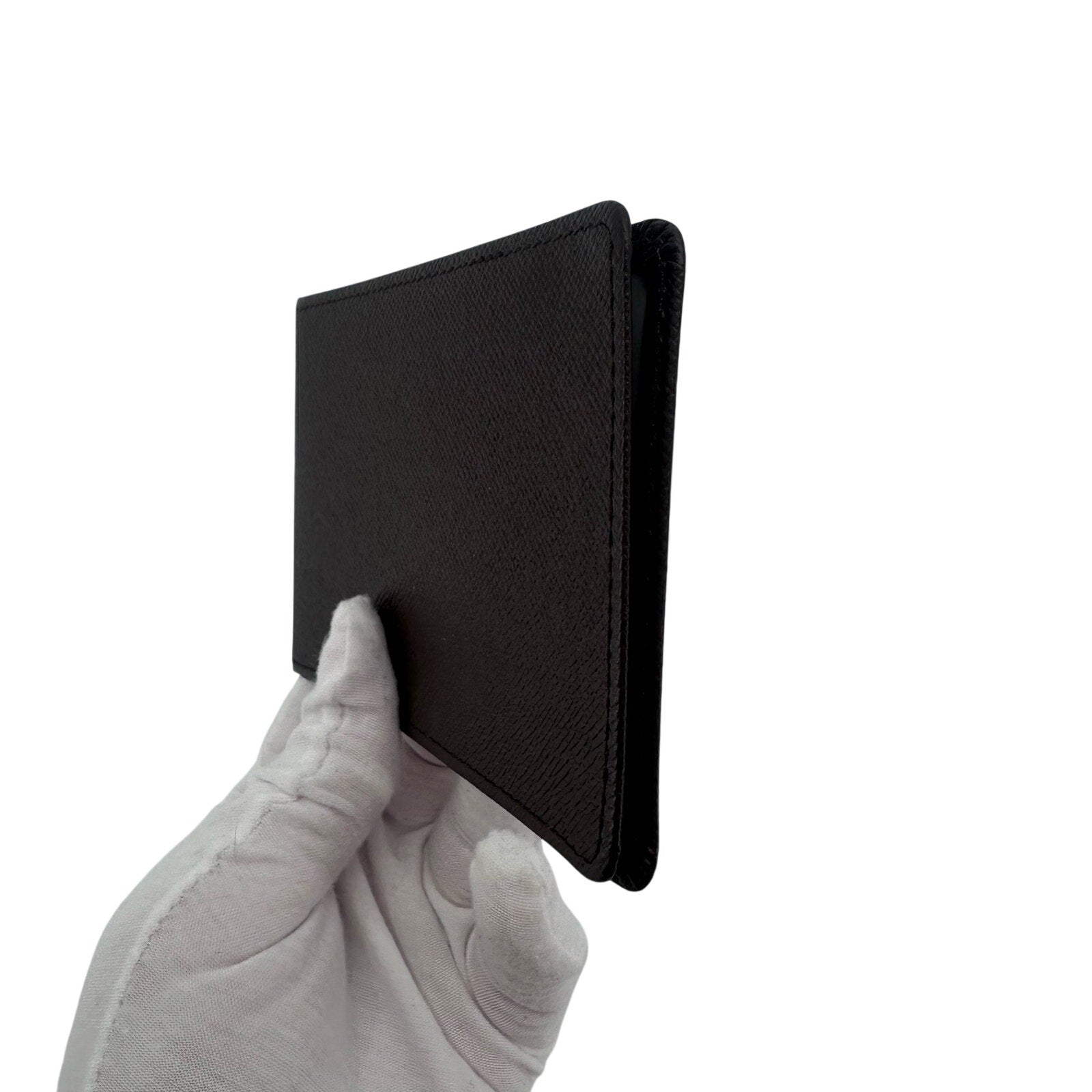 Louis Vuitton LV Espresso Brown Leather Card Holder
