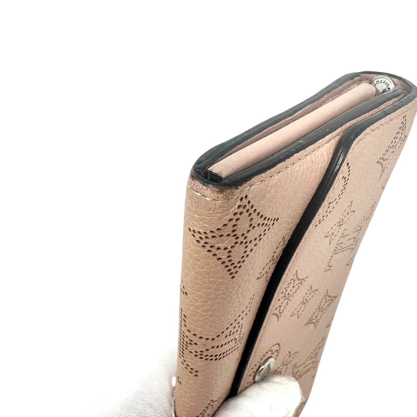 Louis Vuitton LV Mahina Iris Long Wallet Magnolia Pink