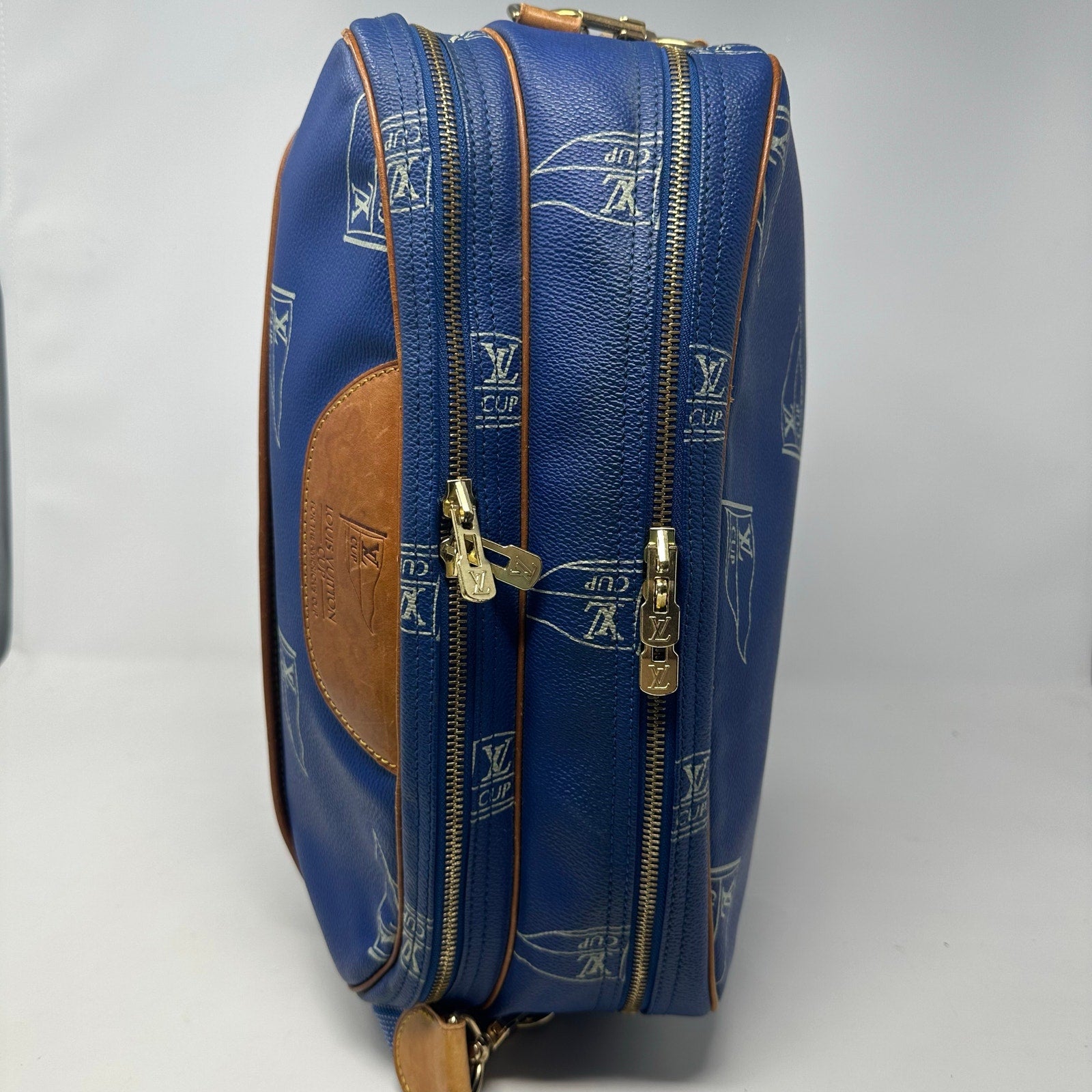 Louis Vuitton LV Cup Blue Monogram Sail Sac Cowes Messenger Bag