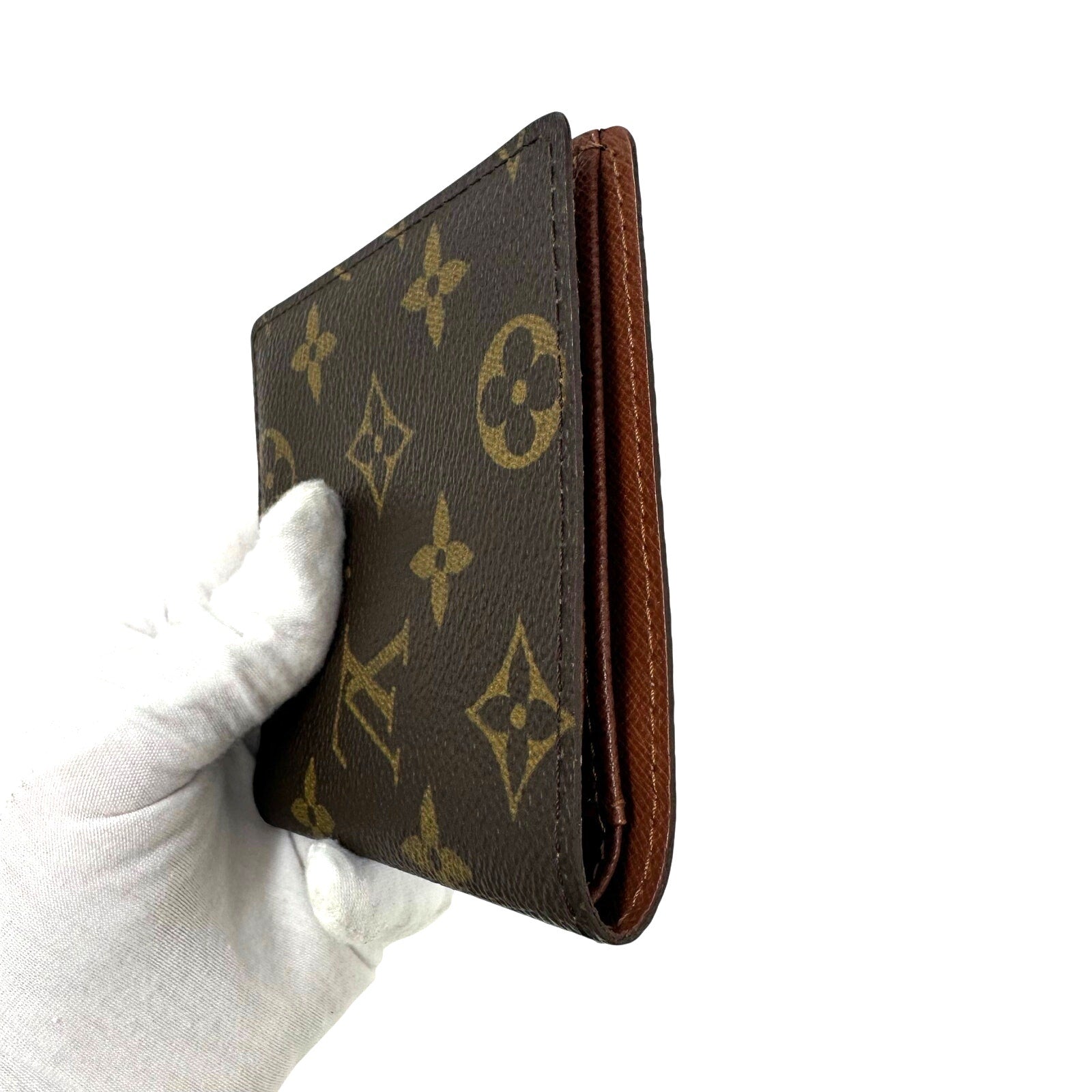 Louis Vuitton LV Monogram Slim Profile Bifold Wallet Card Holder