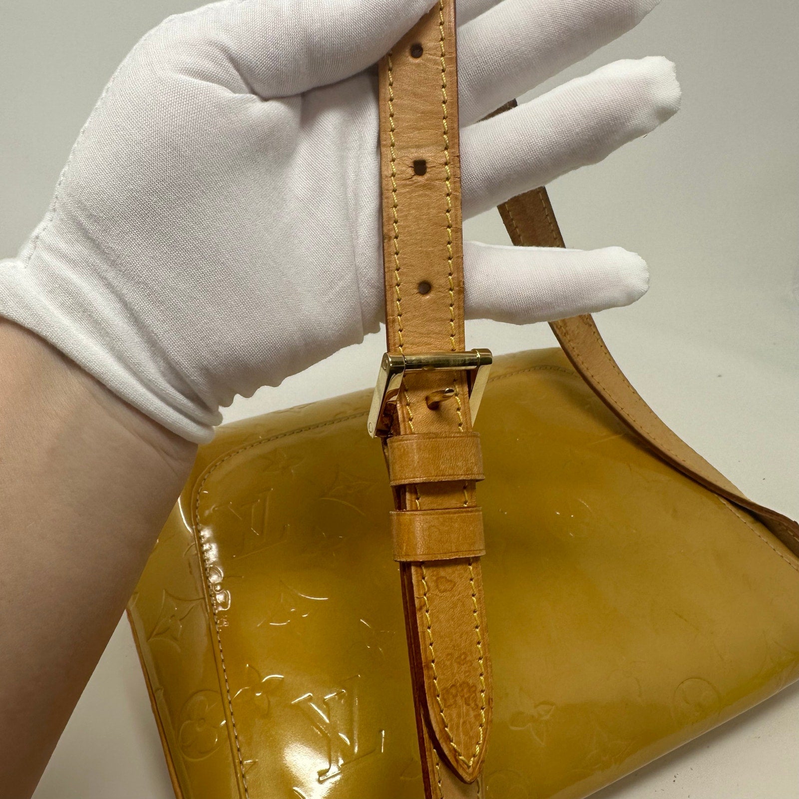 Louis Vuitton LV Vernis Yellow Thompson Street Shoulder Bag