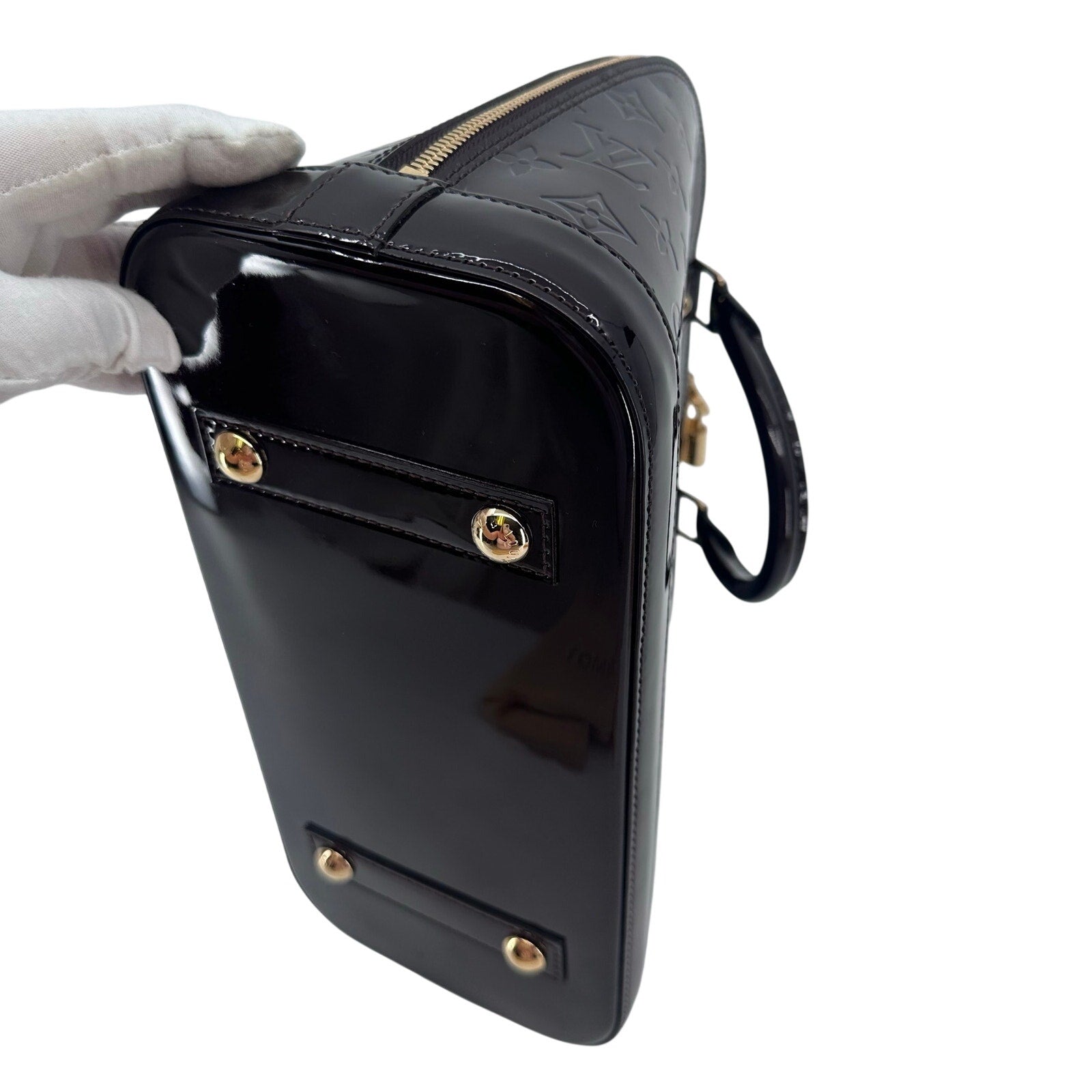 Louis Vuitton LV Monogram Vernis Alma PM Amarante Full Set
