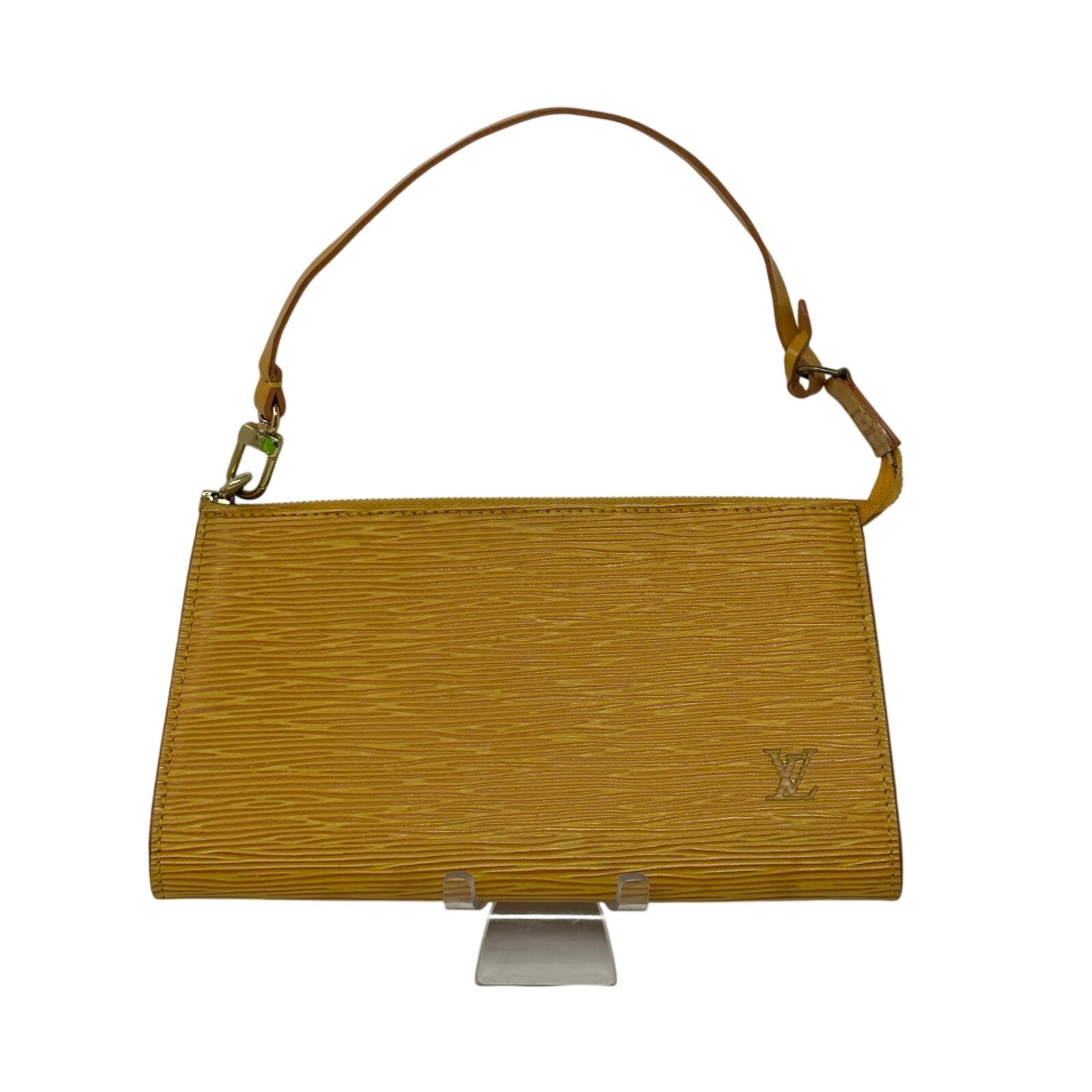 Louis Vuitton LV Yellow Epi Leather Pochette Accessoires Pouch