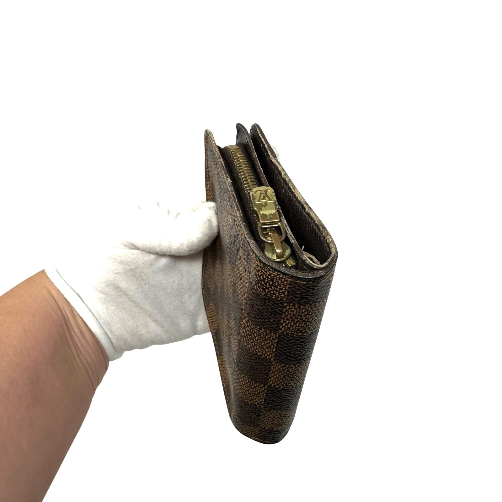 Louis Vuitton LV Damier Ebene Compact Zippy Wallet