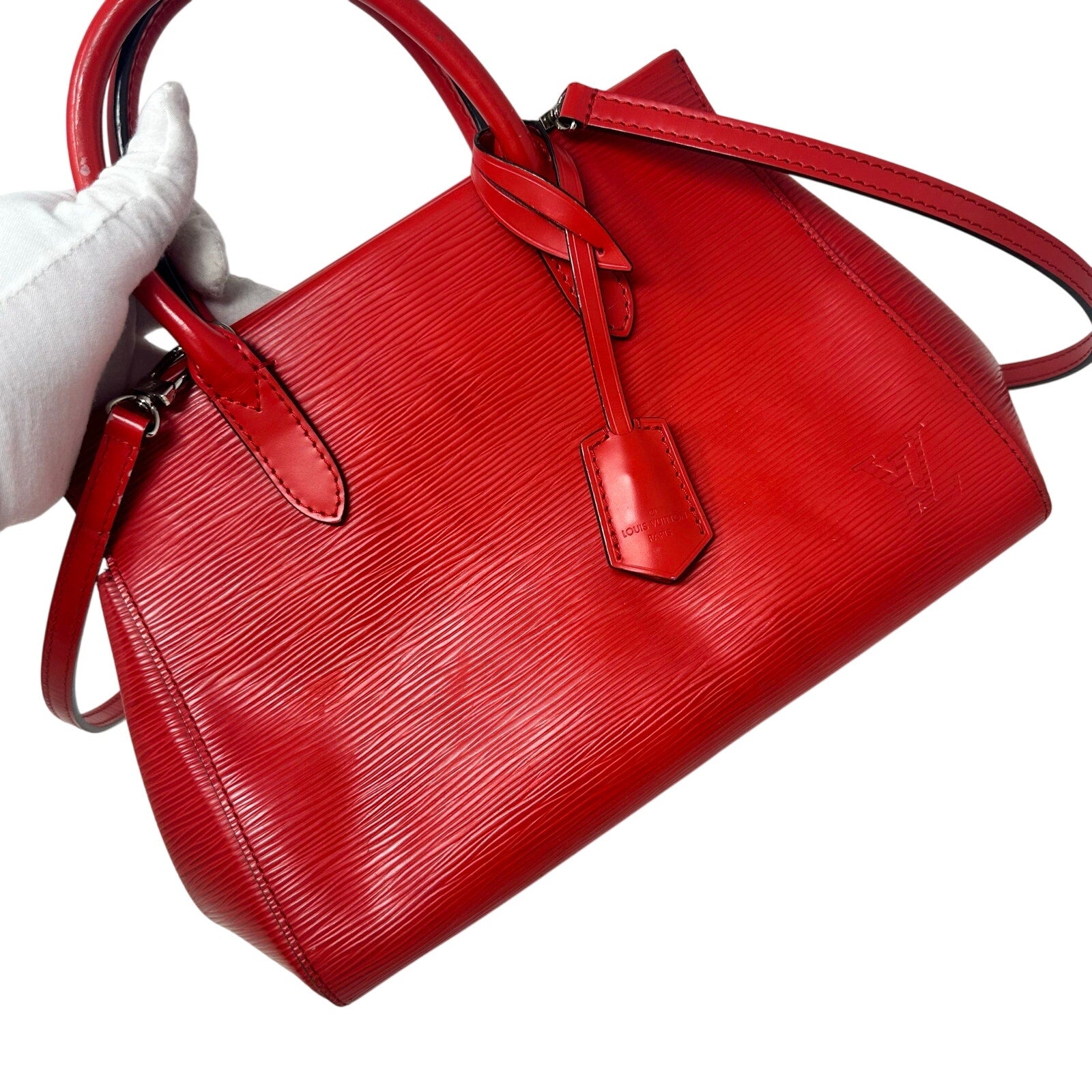 Louis Vuitton LV Marly BB Epi Leather Shoulder Bag Coquelicot Red Crossbody