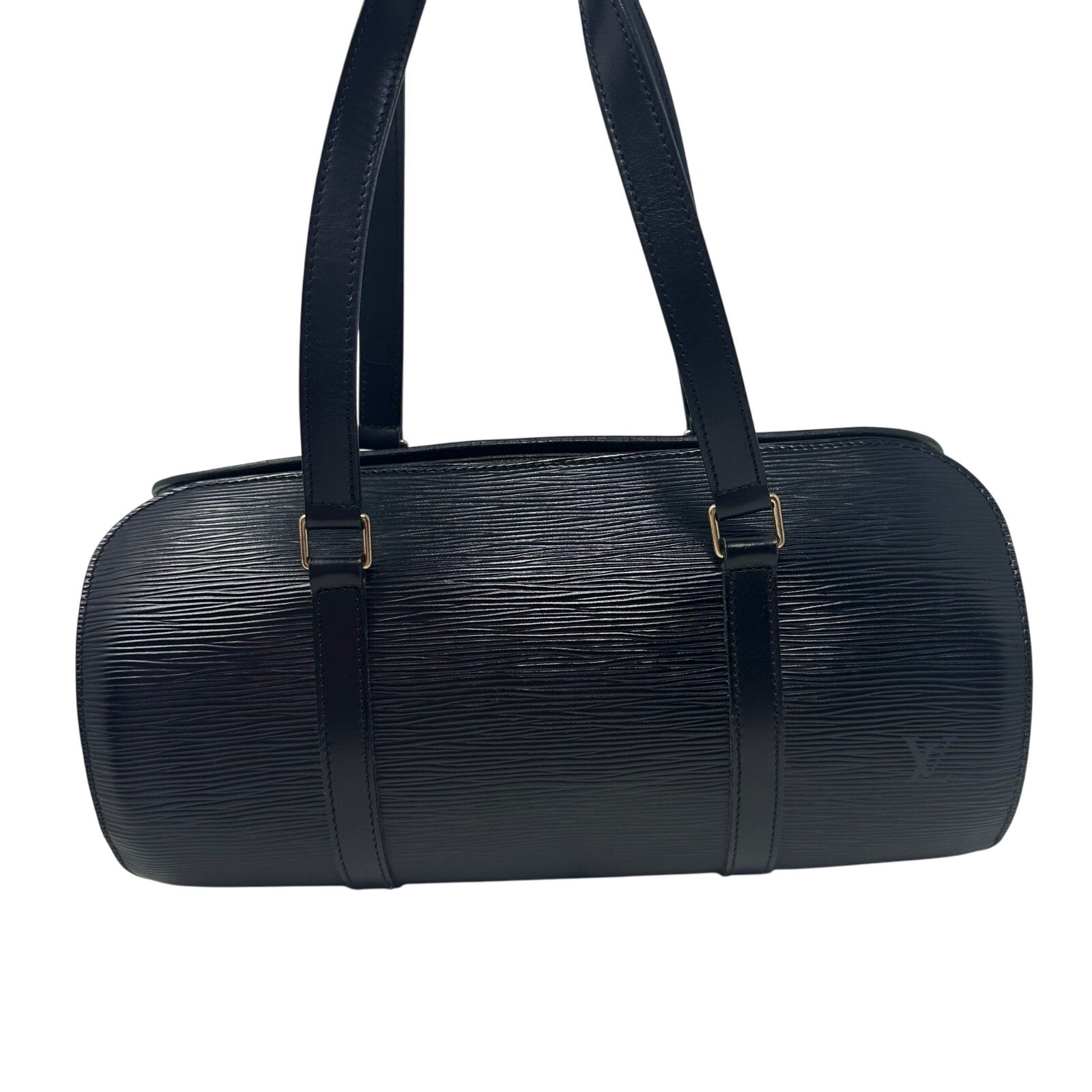 Louis Vuitton LV Epi Soffulor Black Bag with Pouch