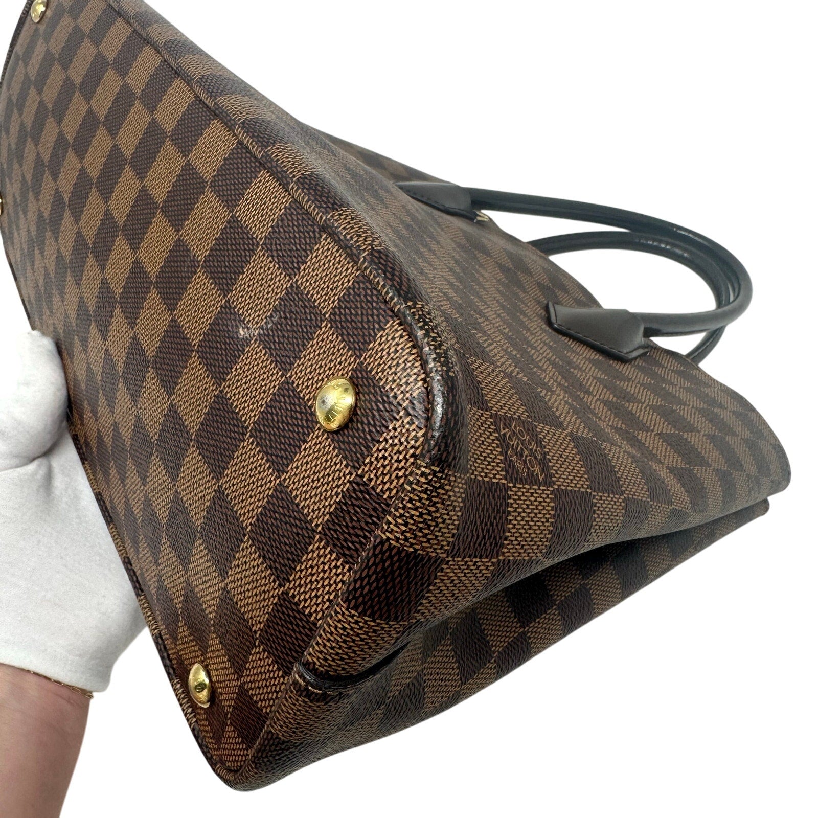 Louis Vuitton LV Damier Ebene Kensington handbag Purse