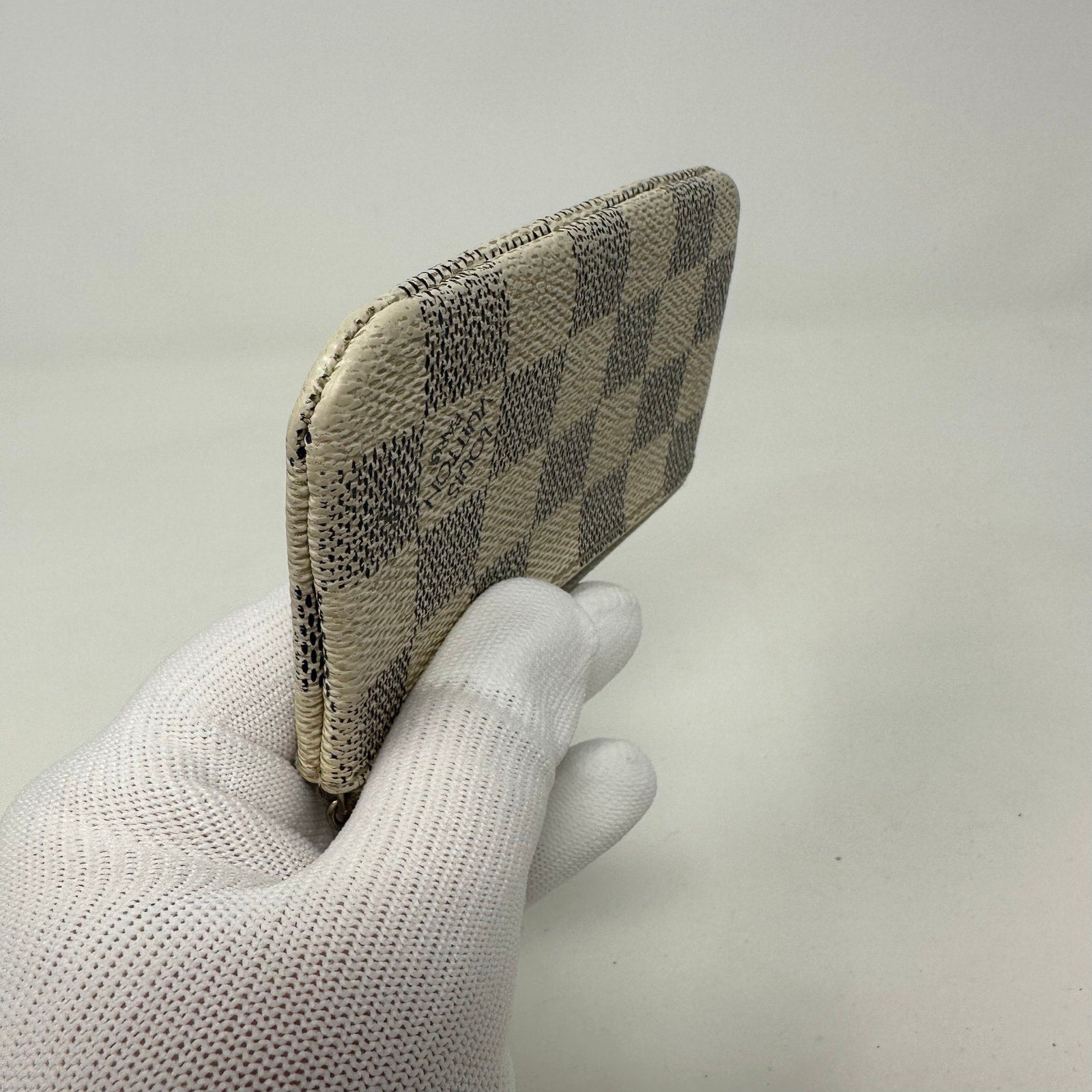 Louis Vuitton LV Damier Azure Coin Cles Pouch Keychain